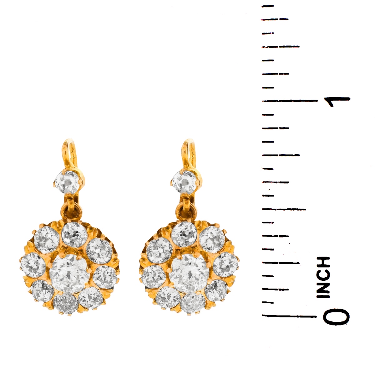 Vintage Diamond and 18K Earrings