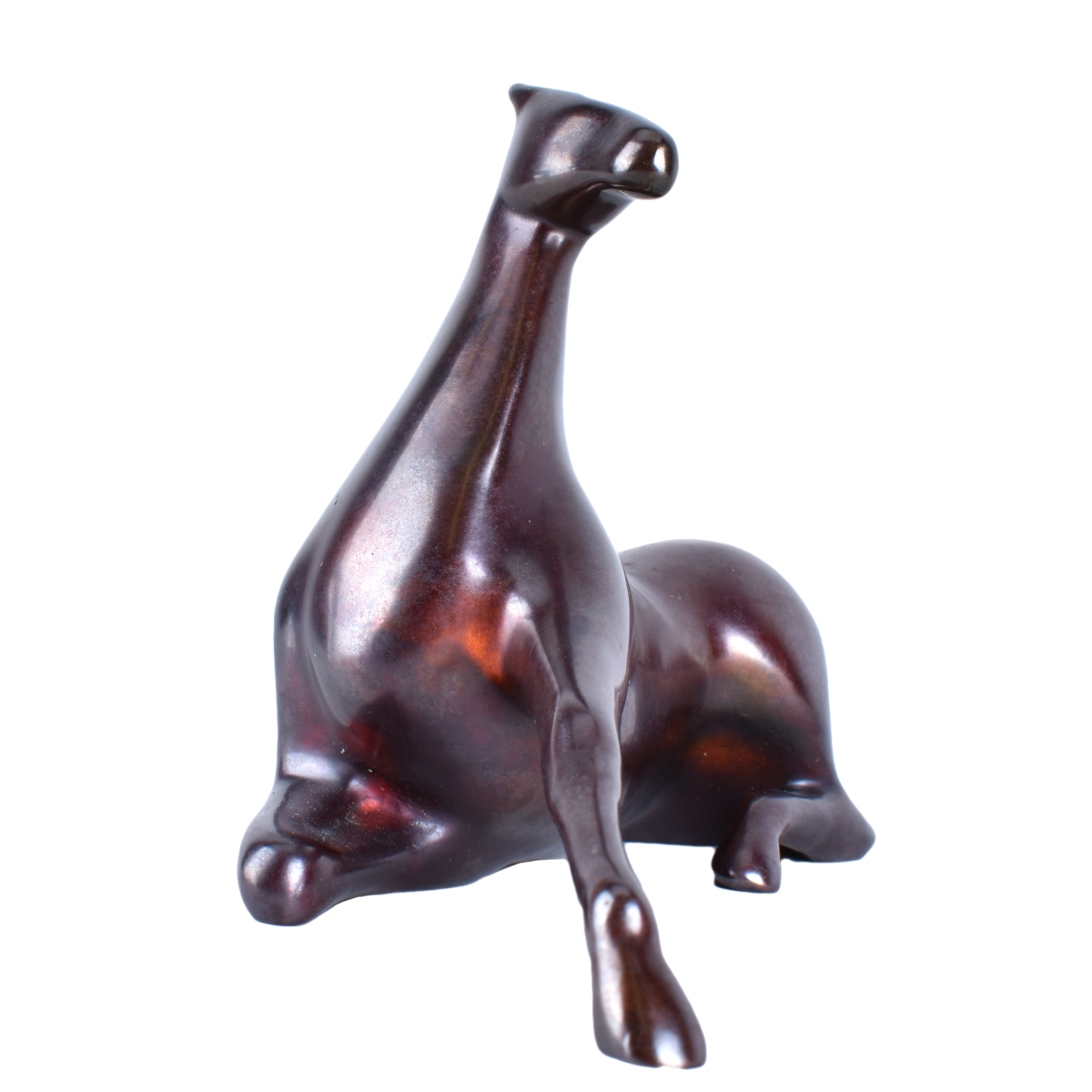 Two Loet Vanderveen Bronze Animals