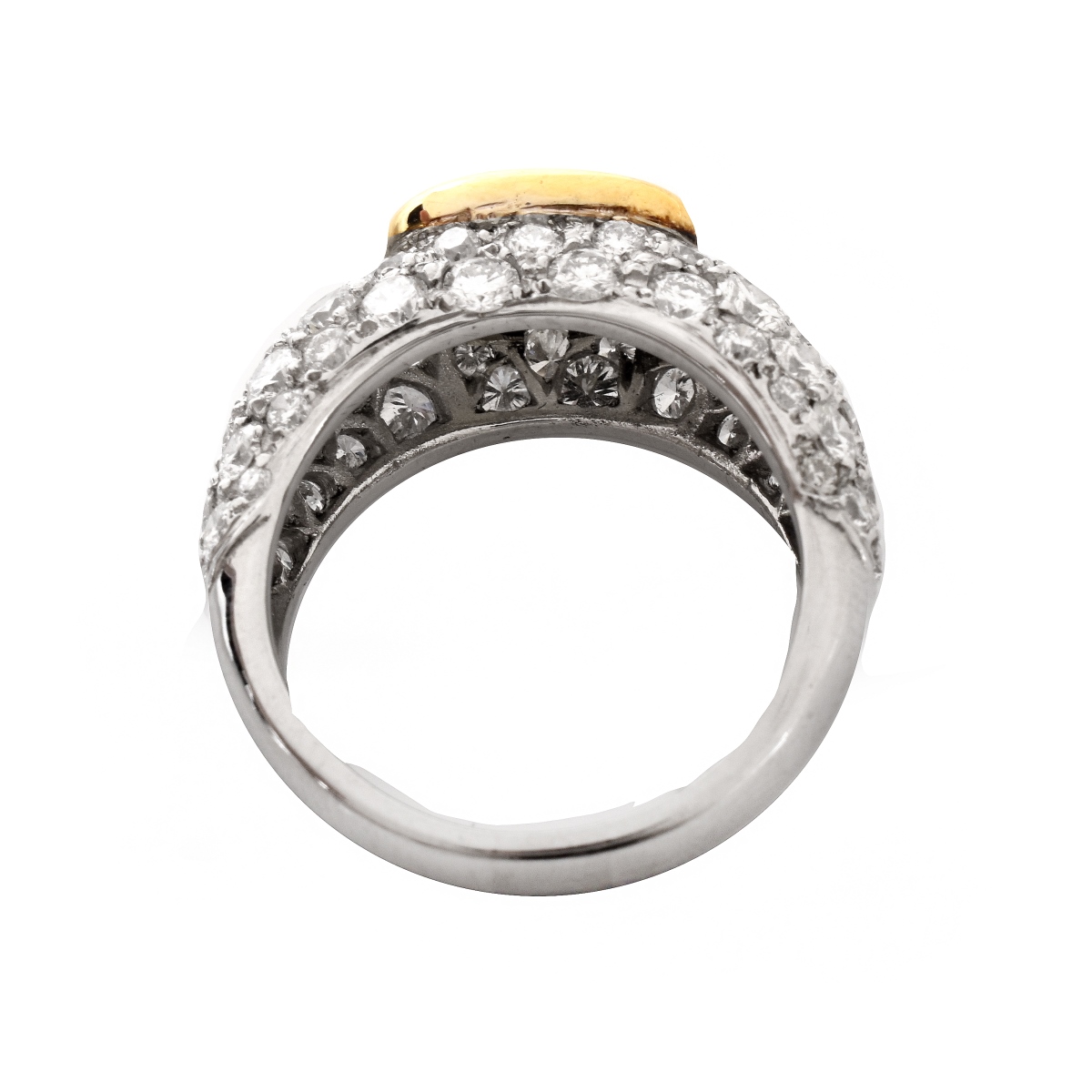 AGI 6.28ct TW Diamond and Platinum Ring