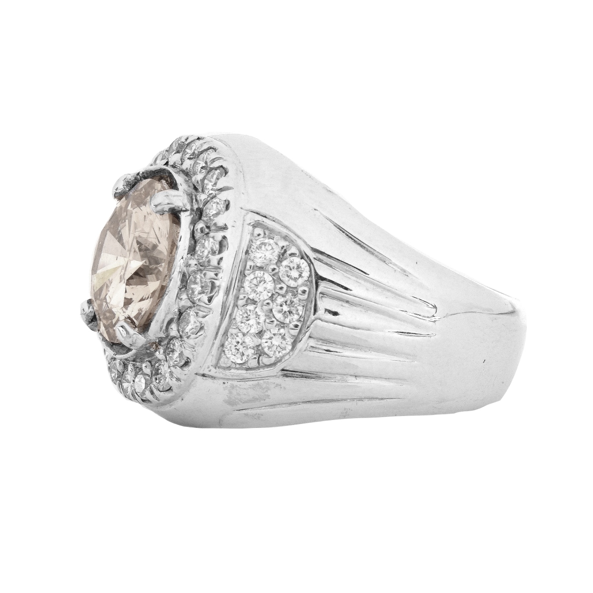 GAL 4.65ct TW Diamond and 18K Ring