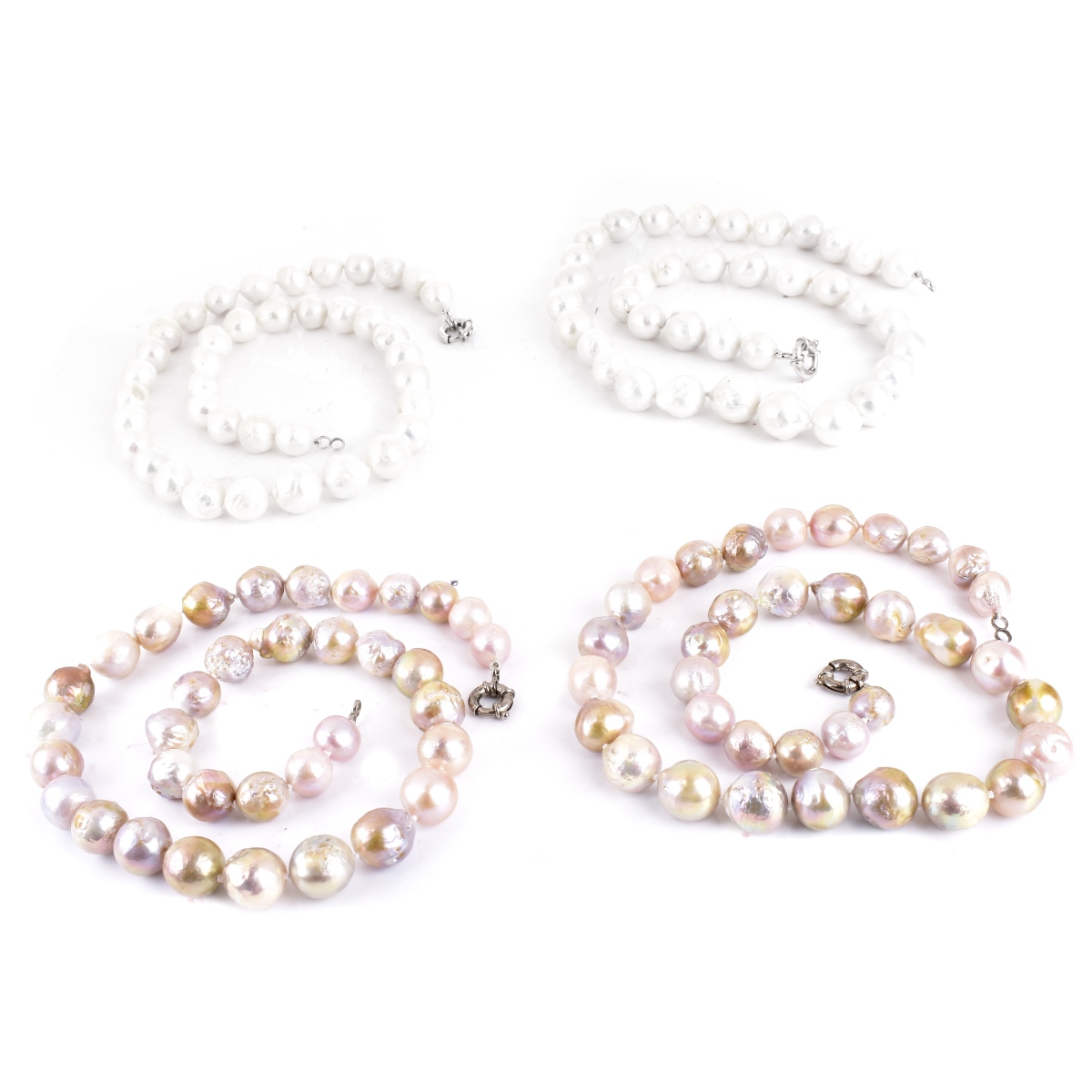 Four Baroque Pearl Necklaces