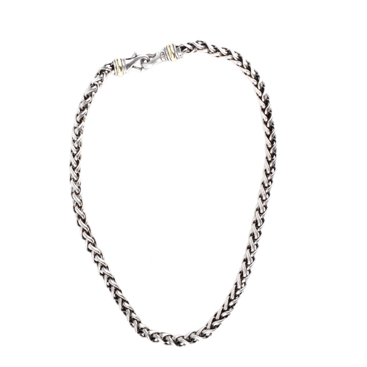 David Yurman Sterling & Gold Necklace