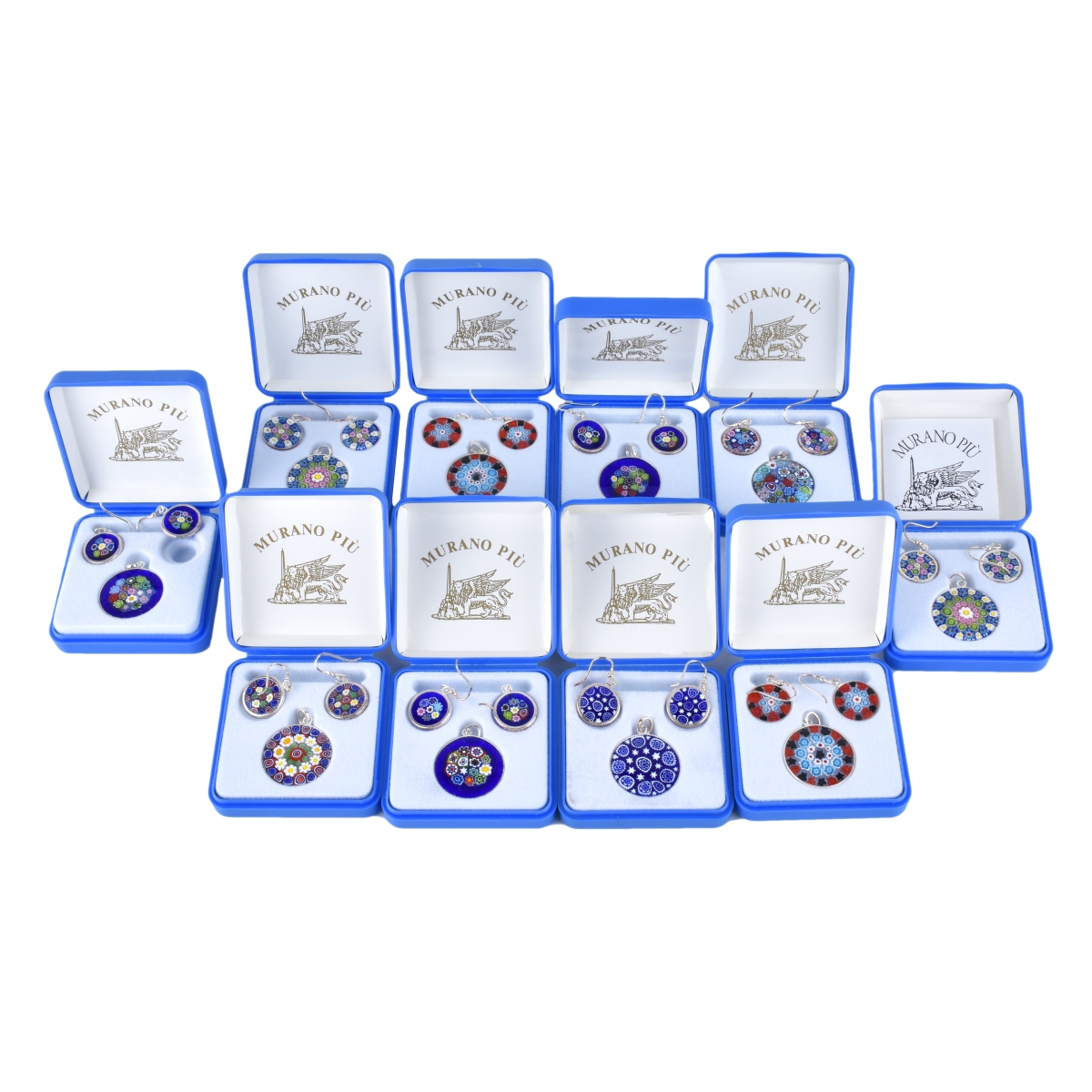 10 Pair Murano Earrings