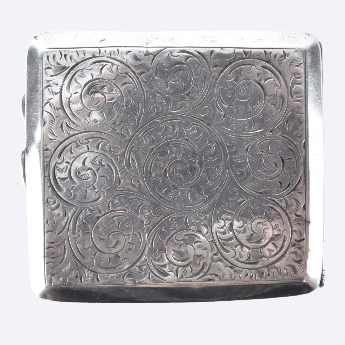 English Silver Cigarette Case