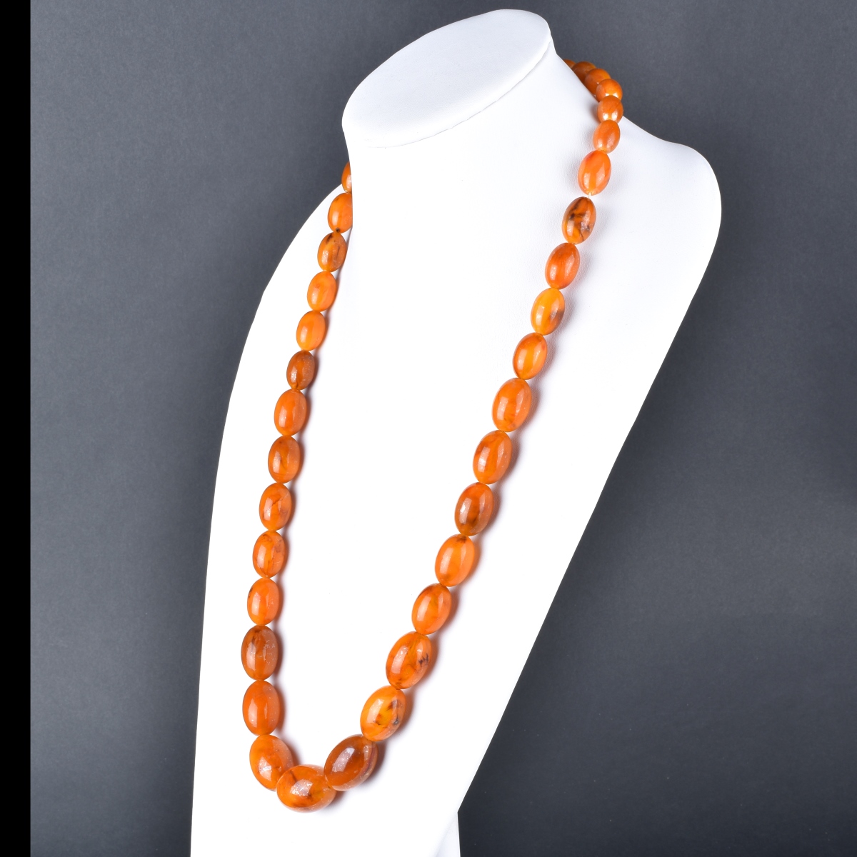 Vintage Amber Bead Necklace