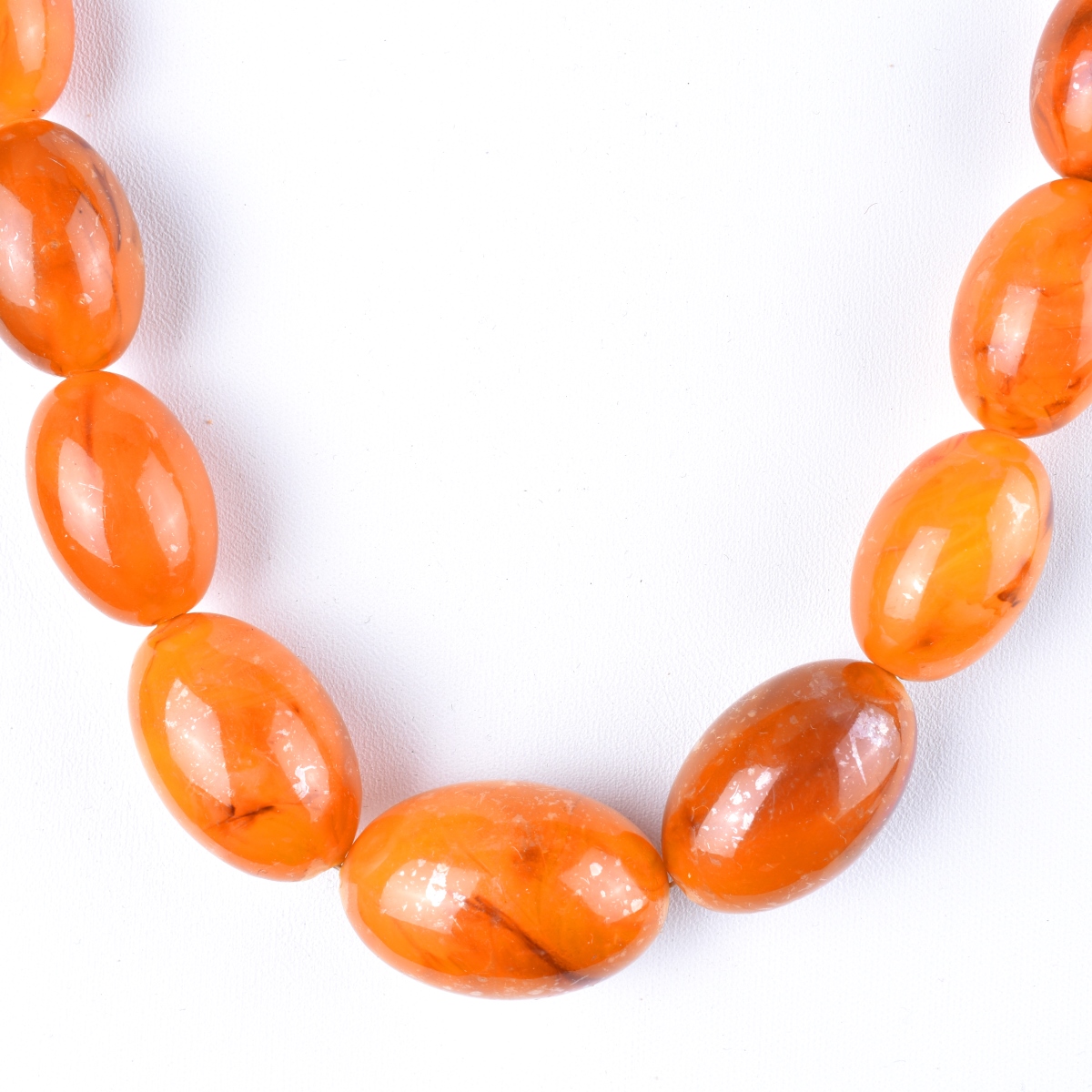 Vintage Amber Bead Necklace