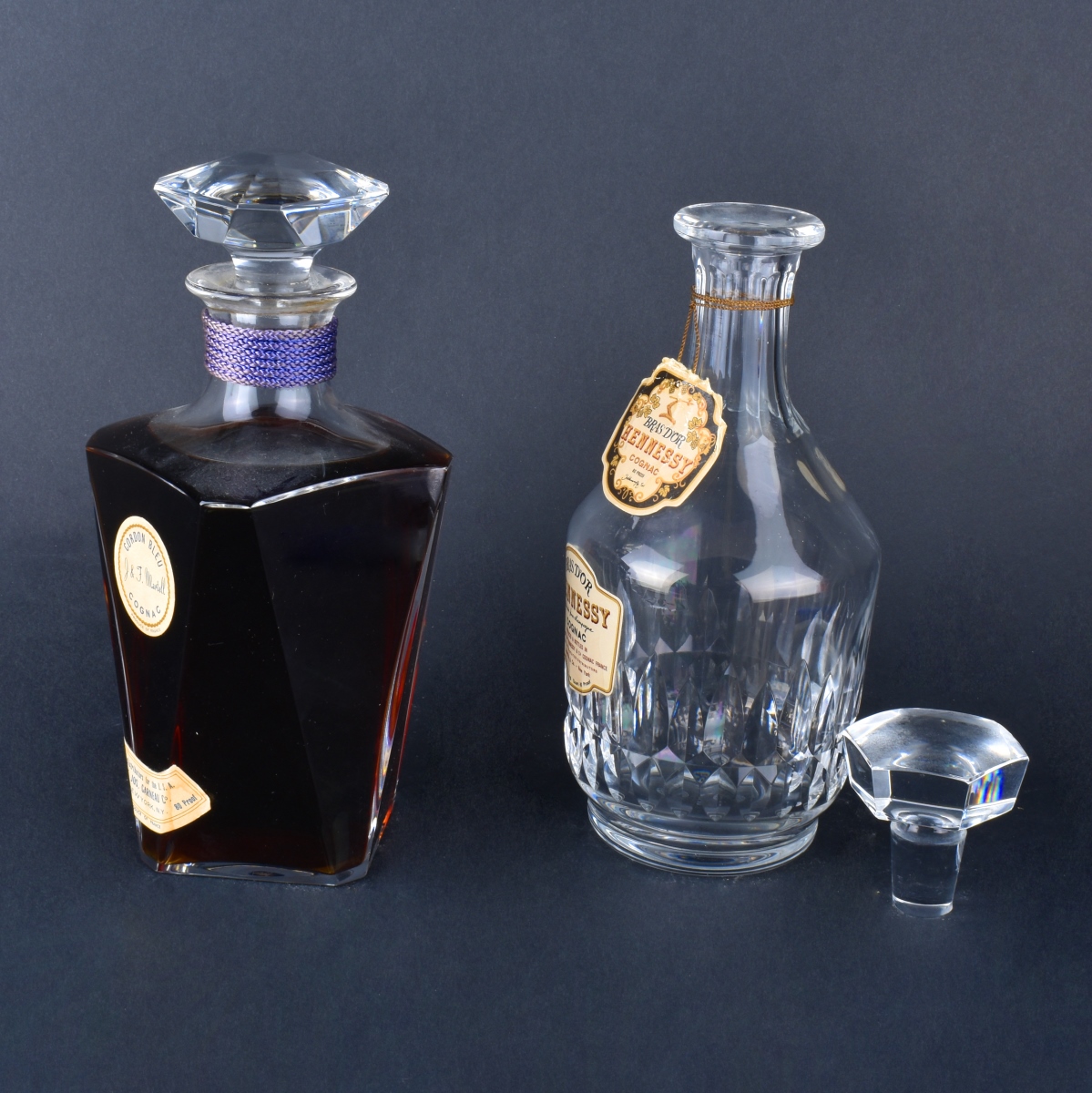 Two Baccarat Decanters