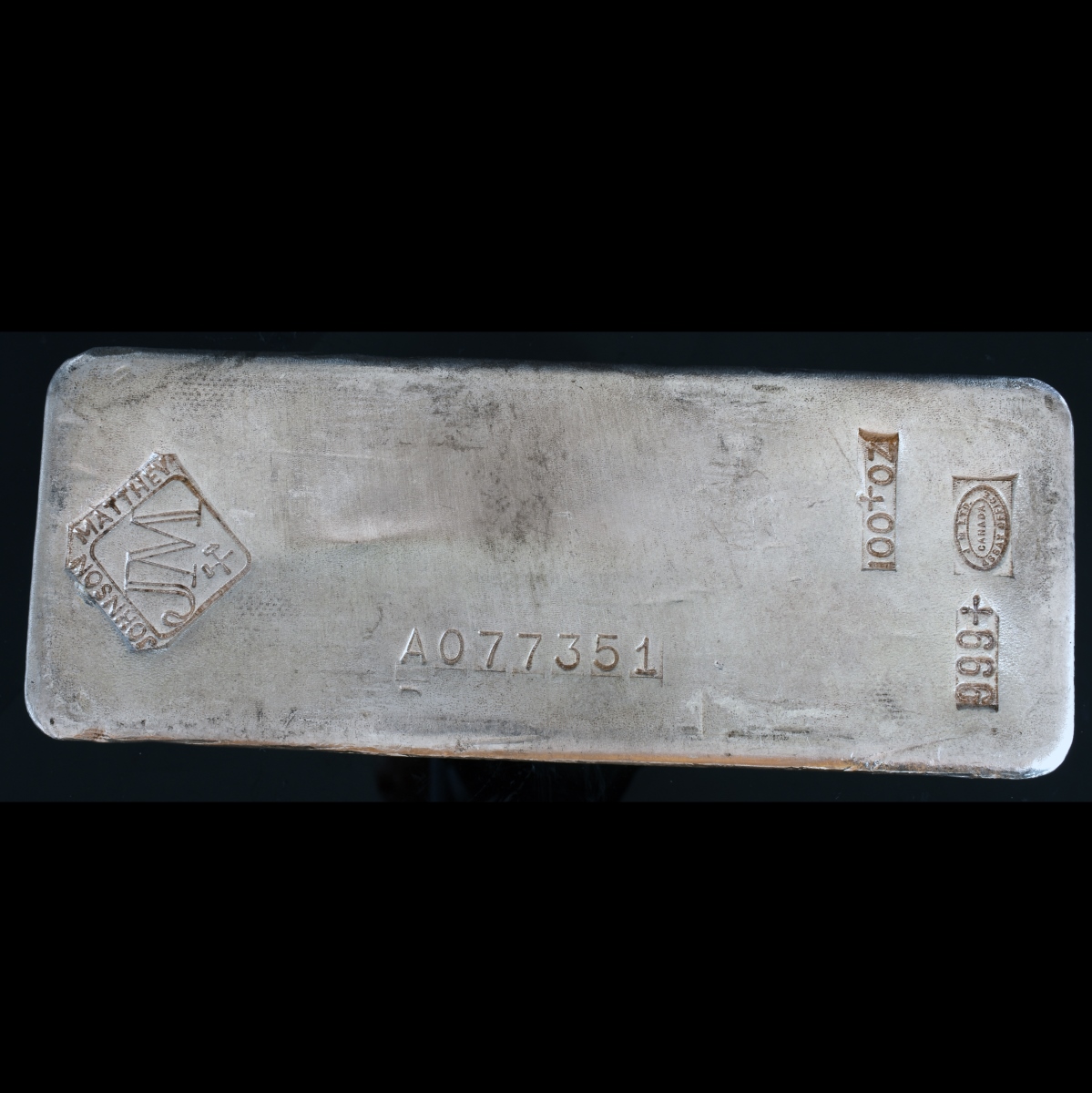 100 oz Silver Bar