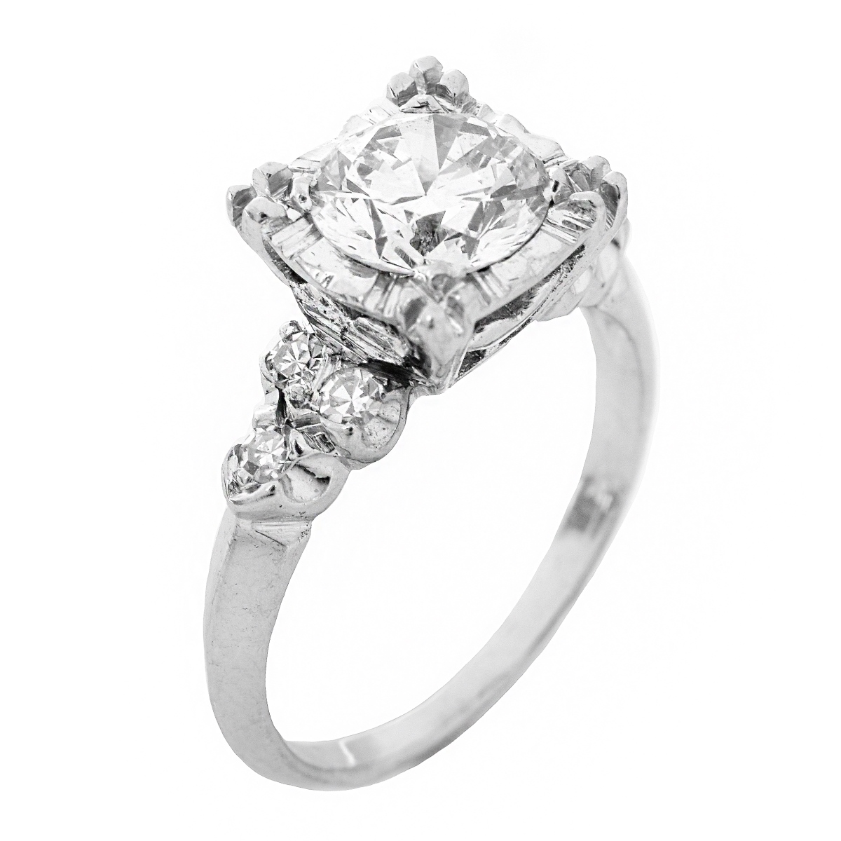 1.0 Carat Diamond and 14K Ring