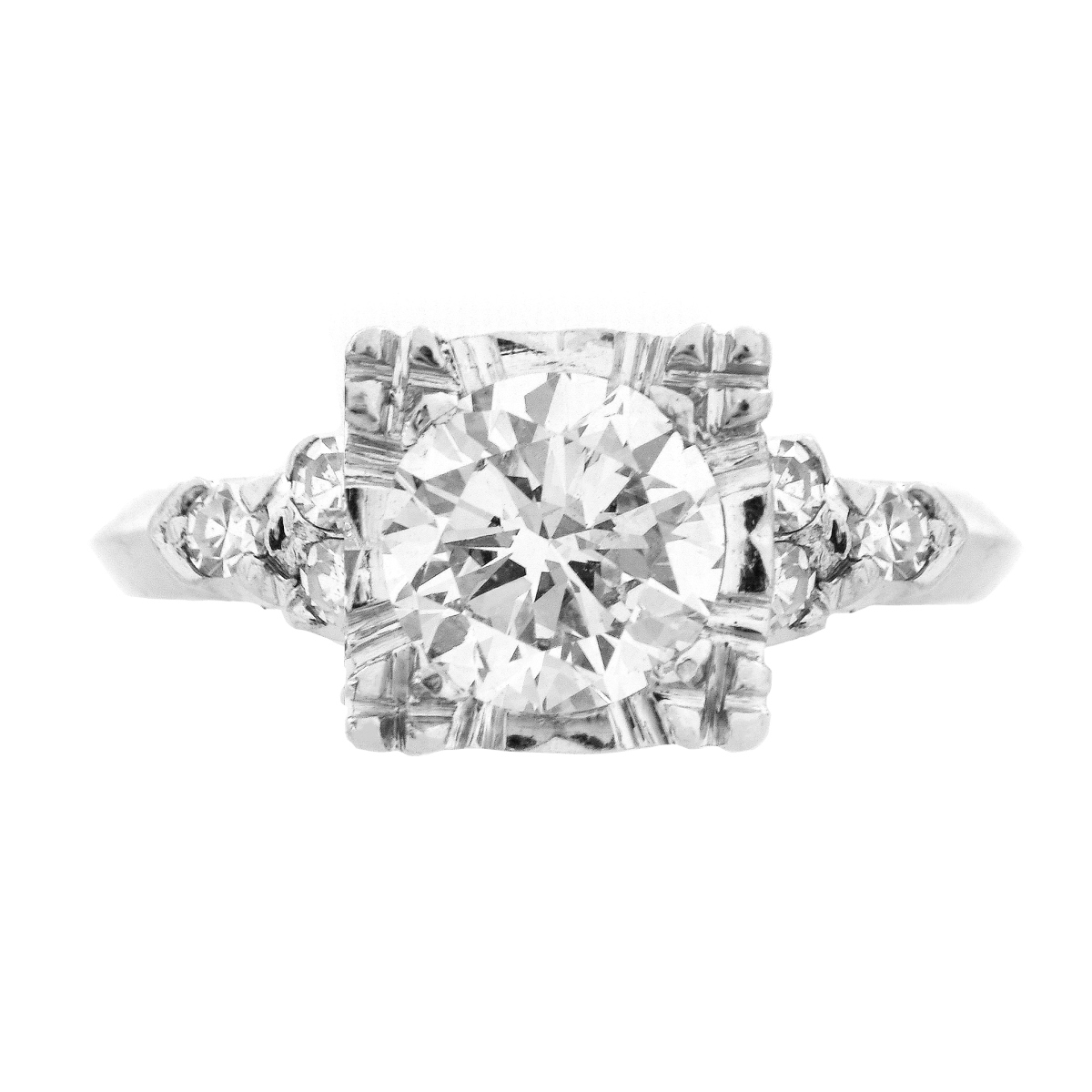 1.0 Carat Diamond and 14K Ring