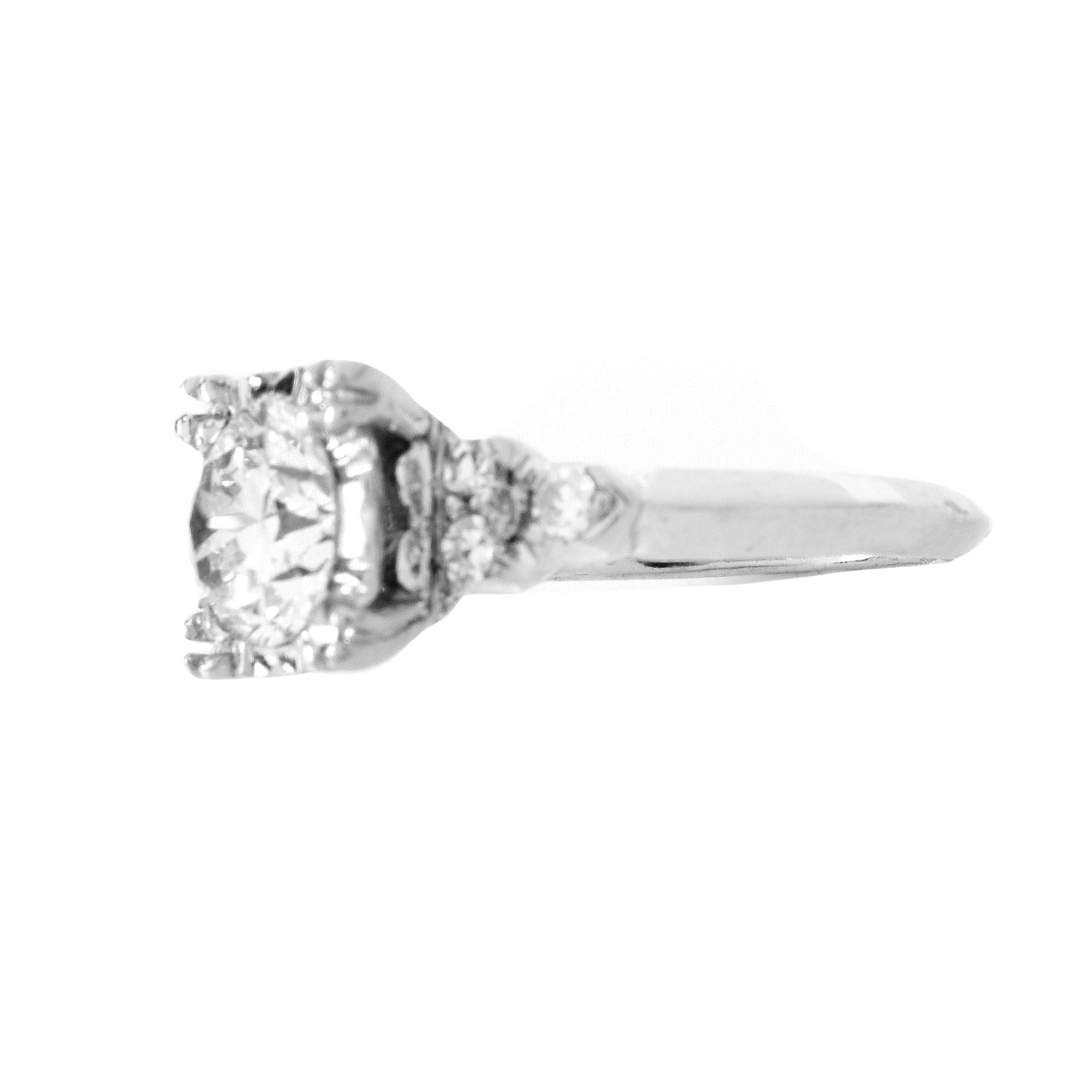 1.0 Carat Diamond and 14K Ring