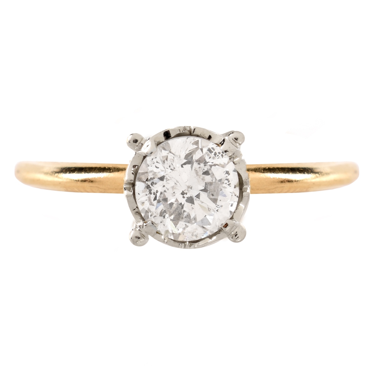 1.0 Carat Diamond and 14K Ring