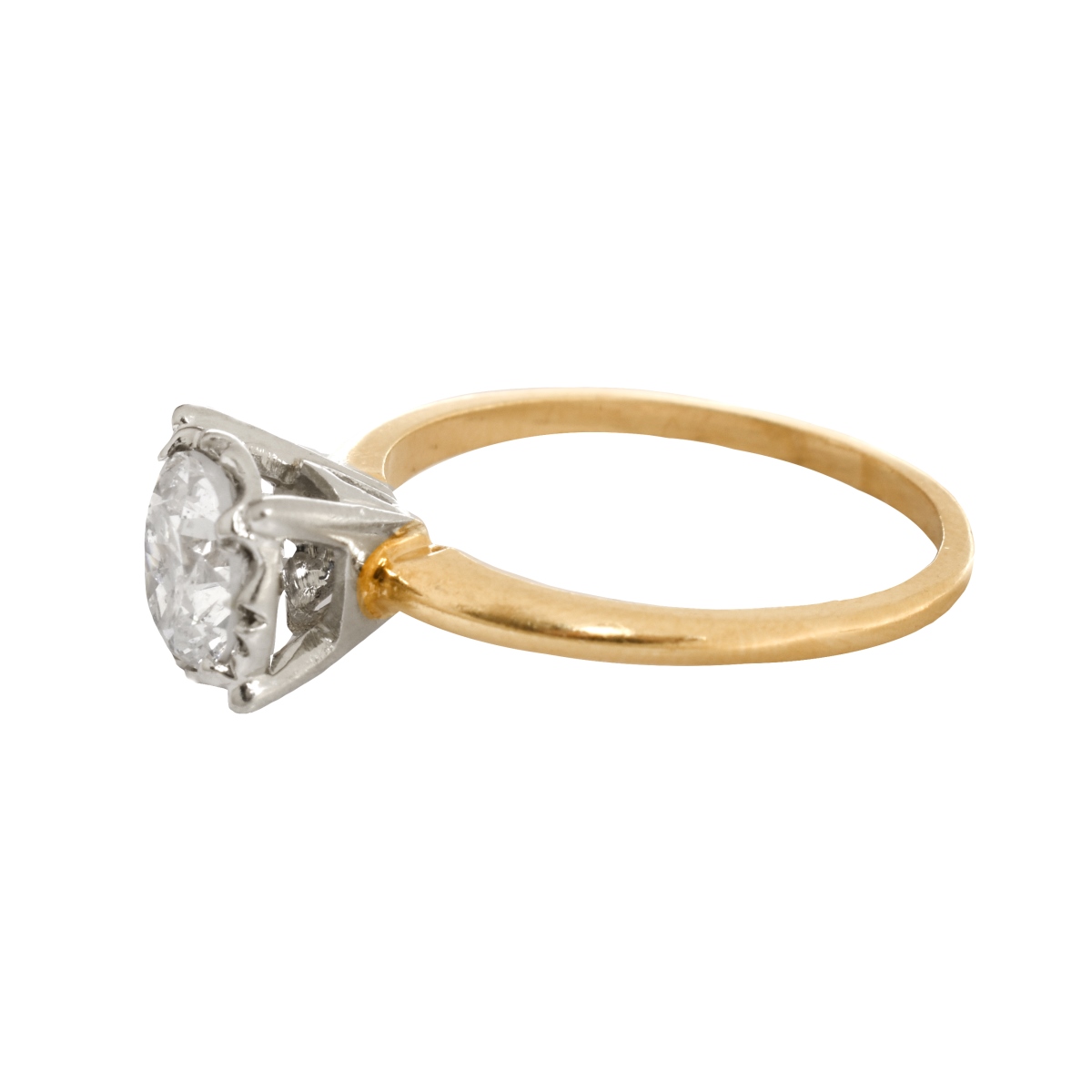 1.0 Carat Diamond and 14K Ring