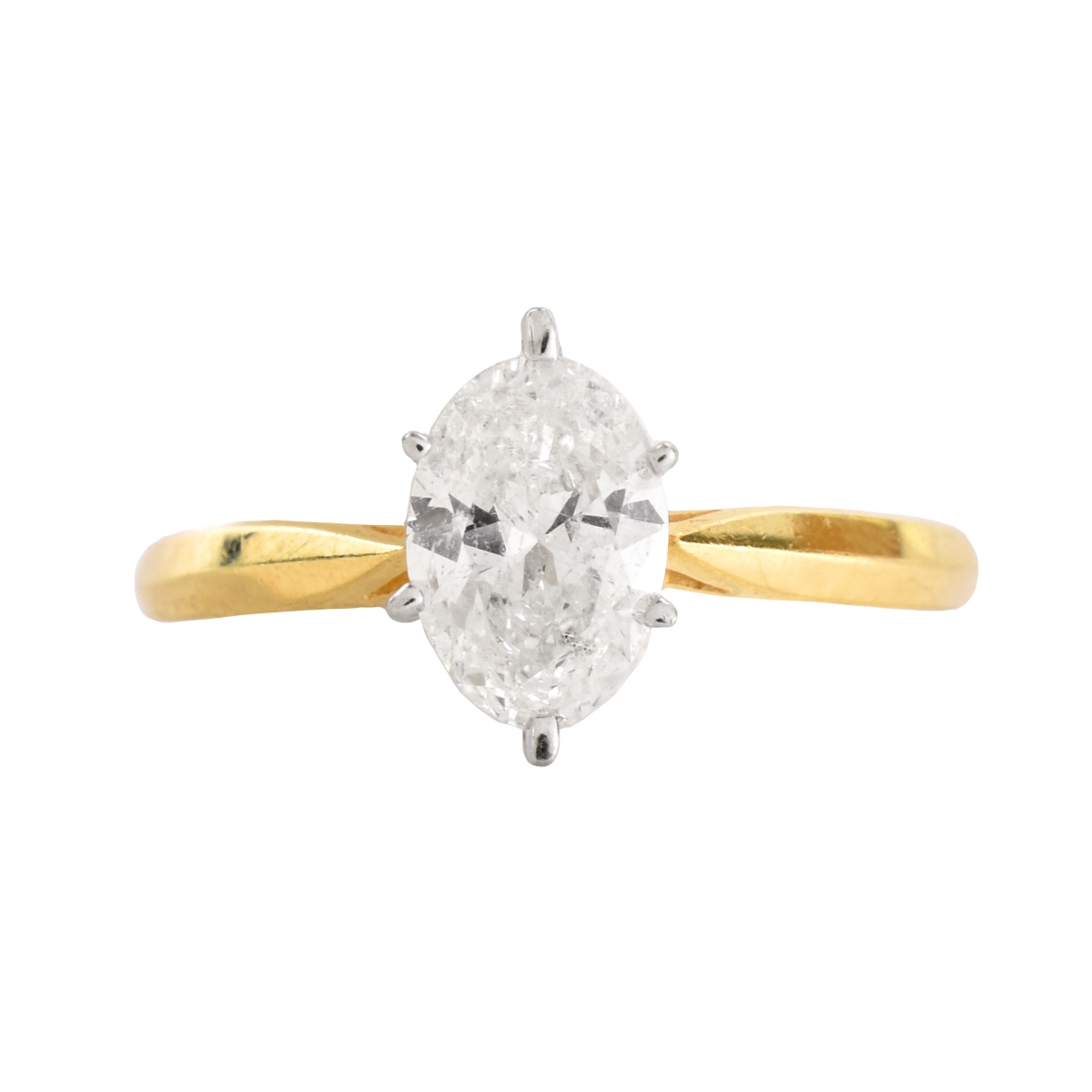 1.0 Carat Diamond and 14K Ring