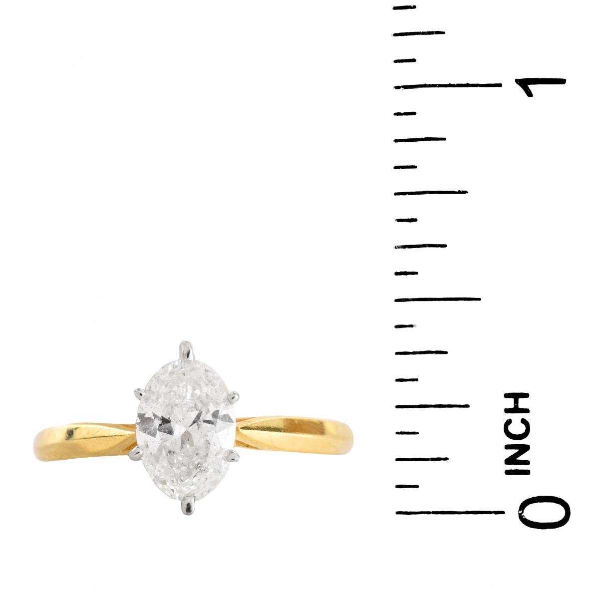 1.0 Carat Diamond and 14K Ring