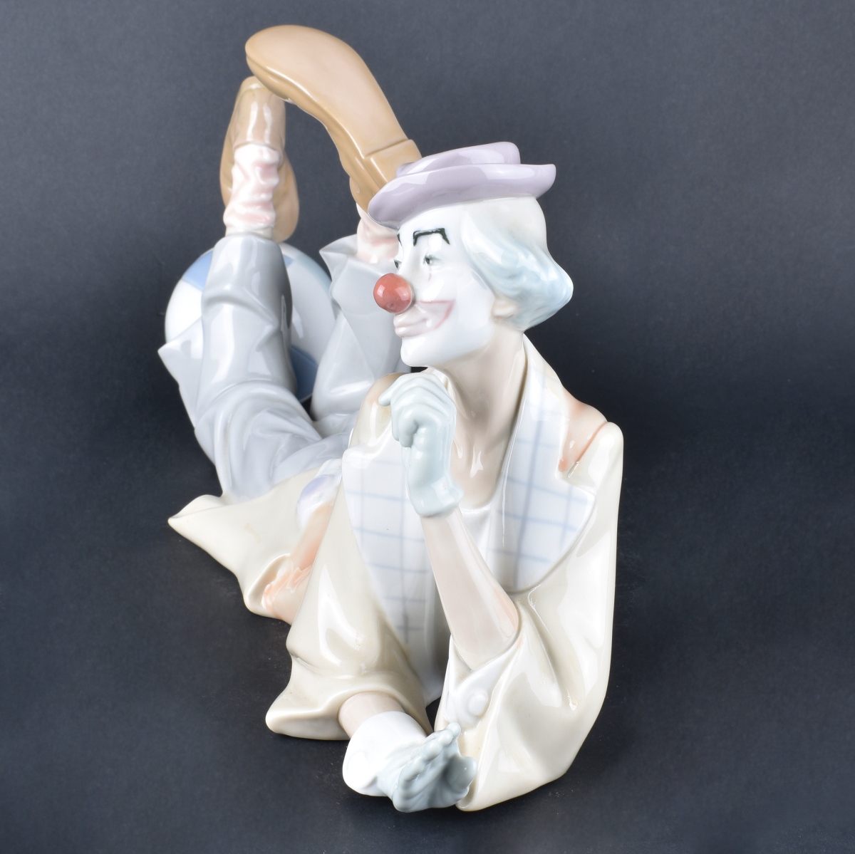 Lladro Reclining Clown