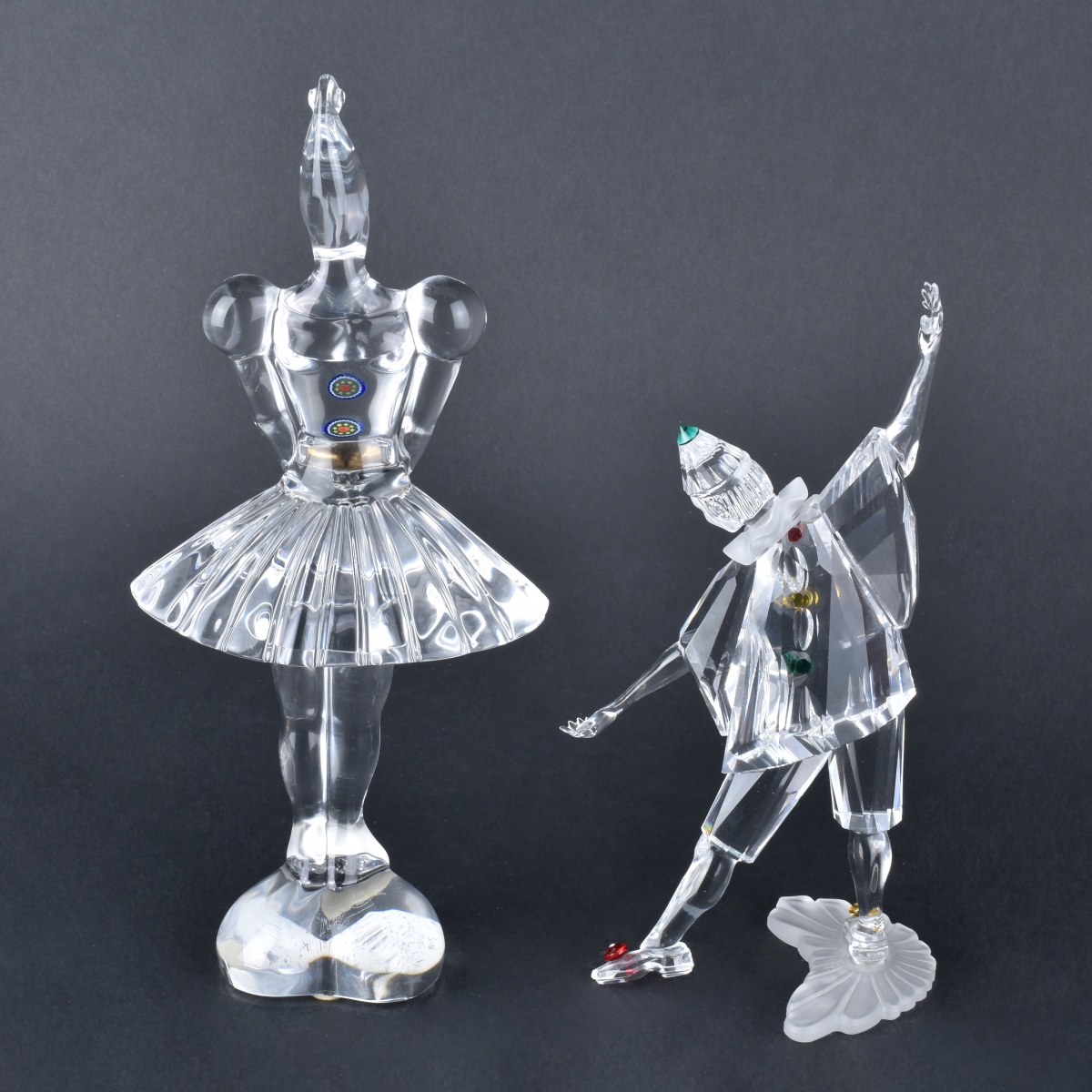 Two Crystal Figurines