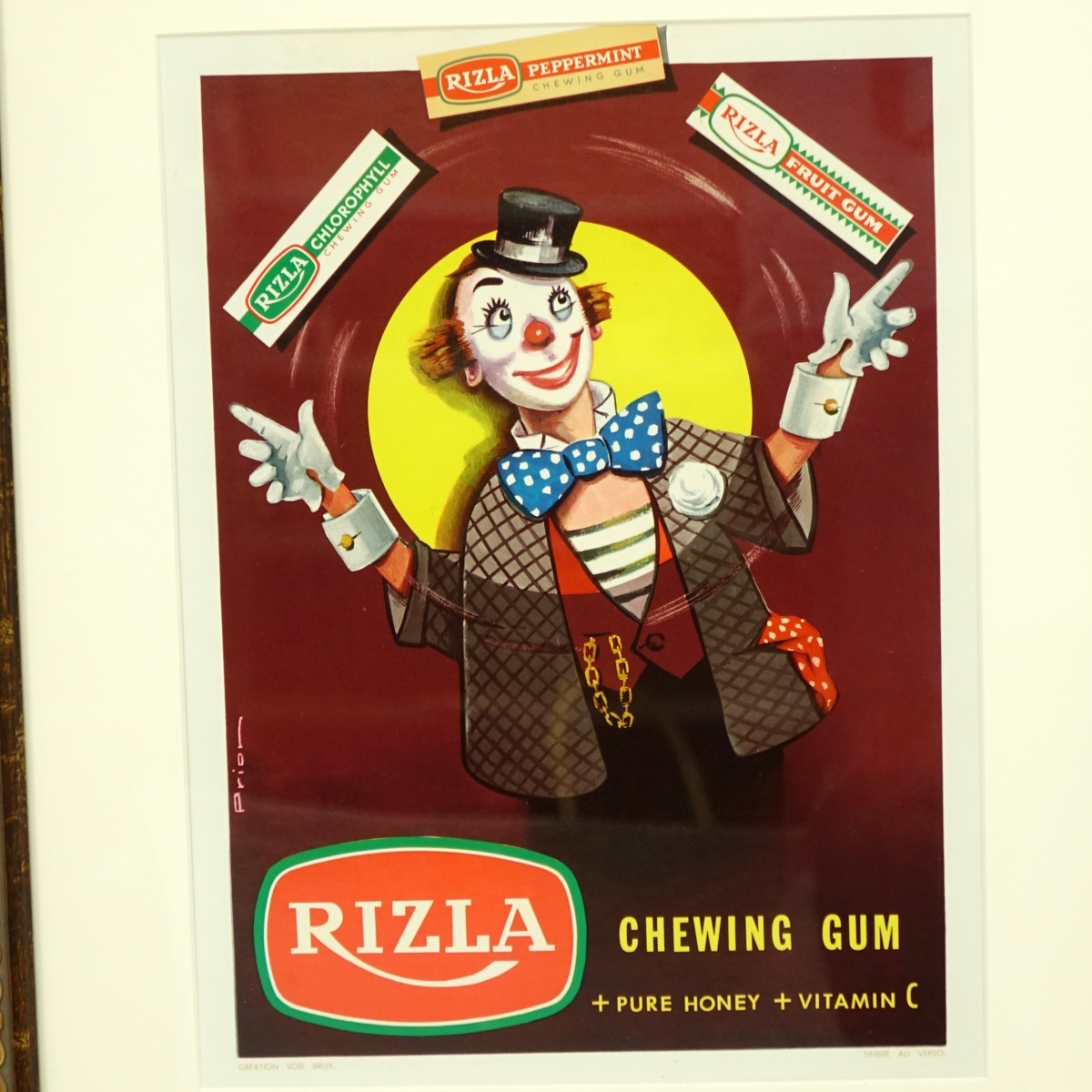 Two Framed Clown Posters