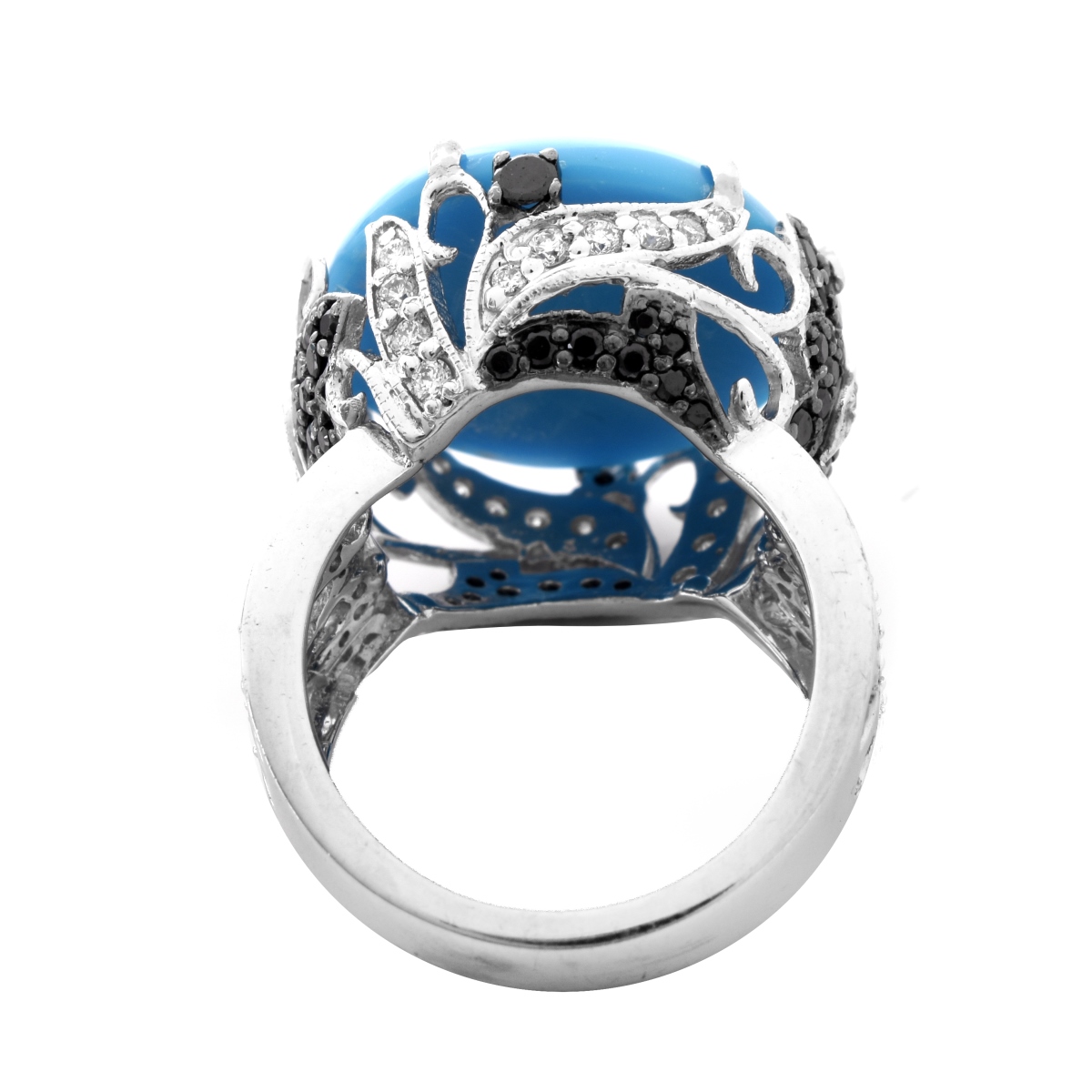 Turquoise, Diamond and 18K Ring