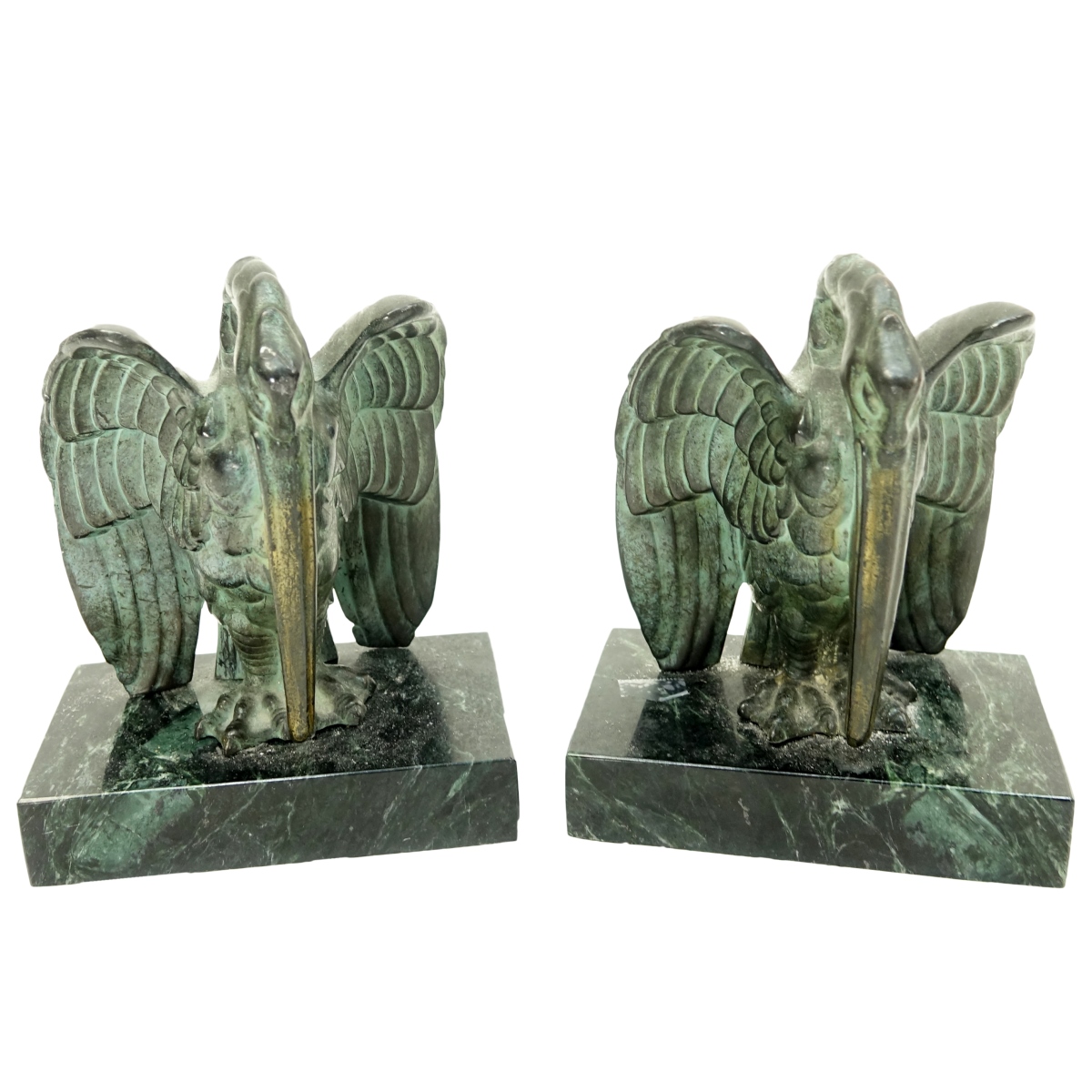 Bronze Bird Bookends