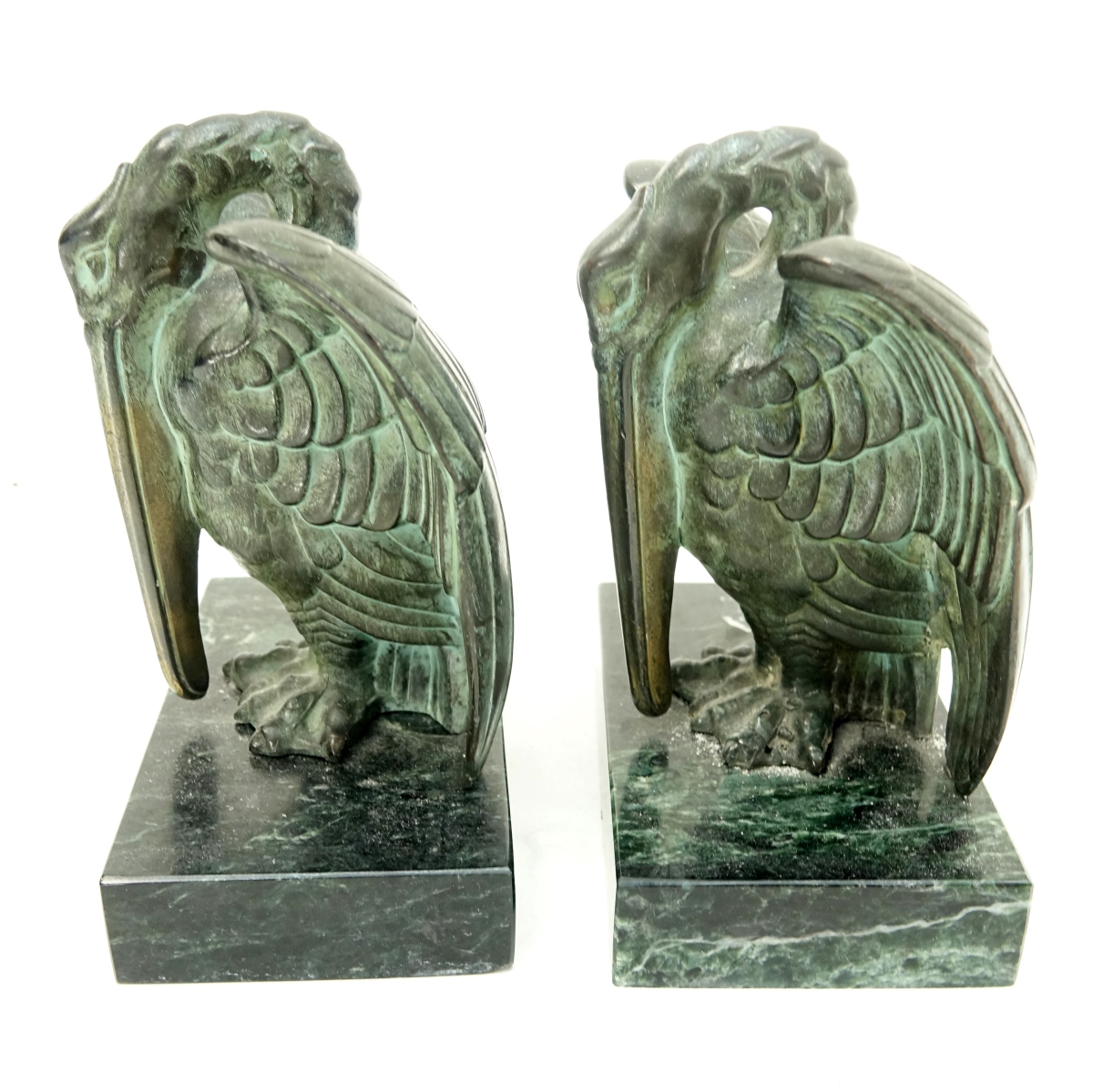 Bronze Bird Bookends