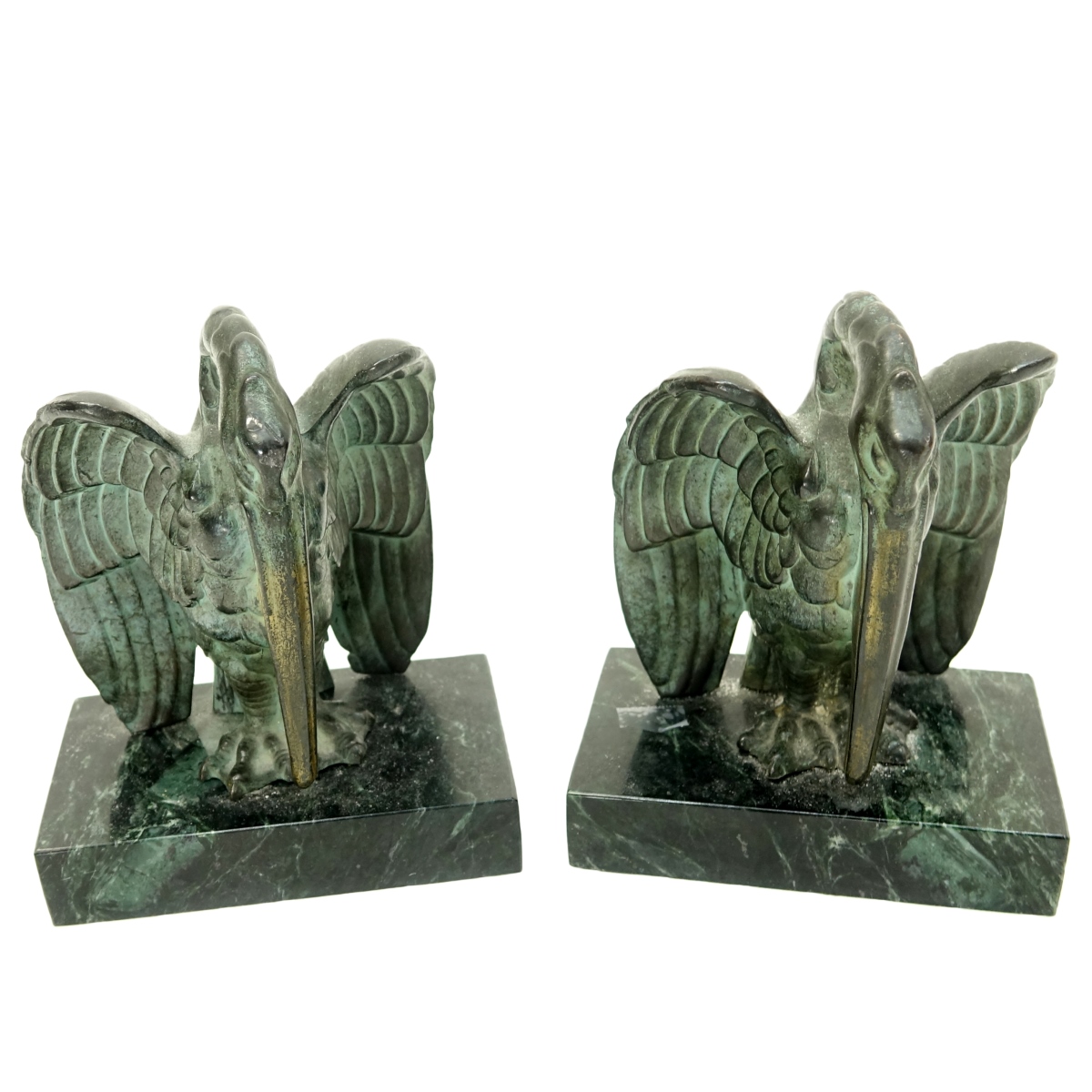 Bronze Bird Bookends