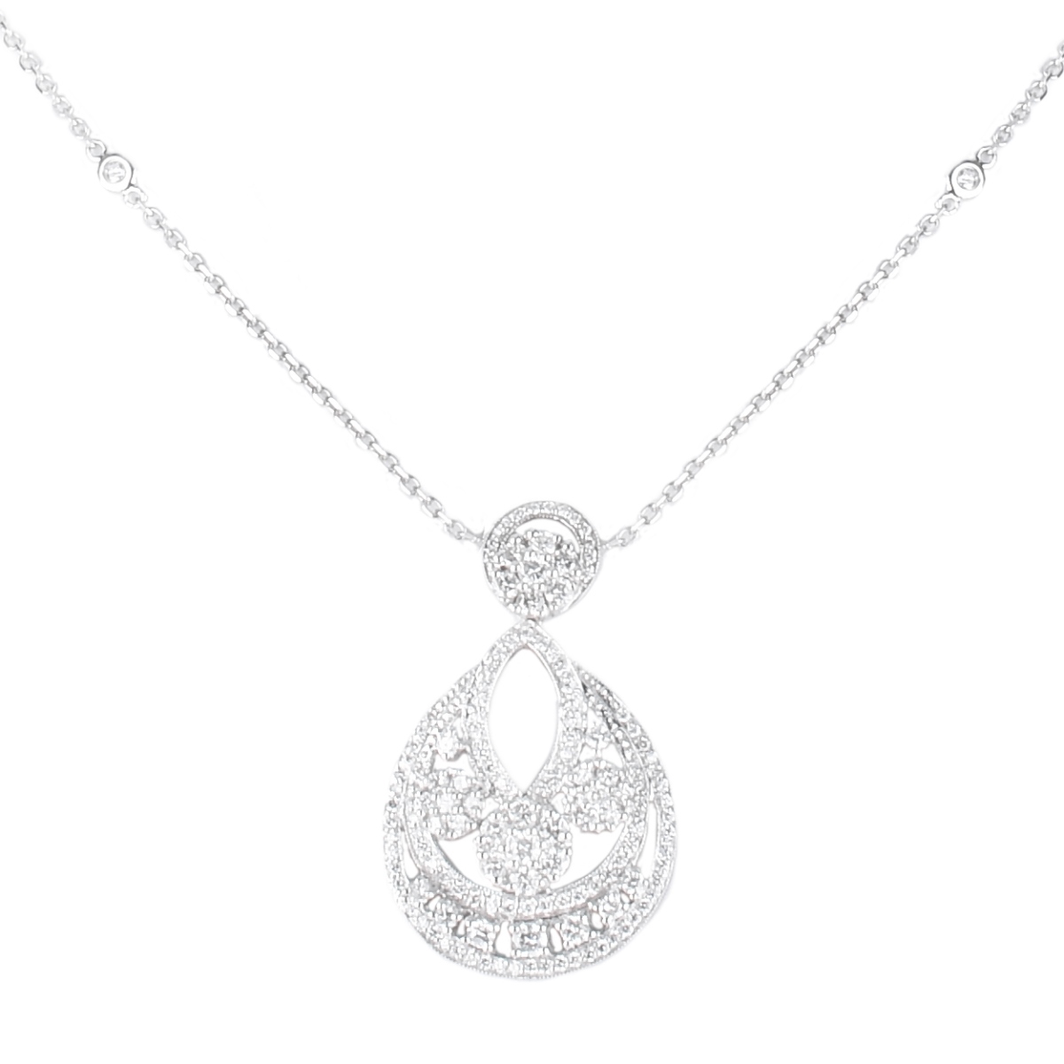 Diamond and 14K Pendant Necklace