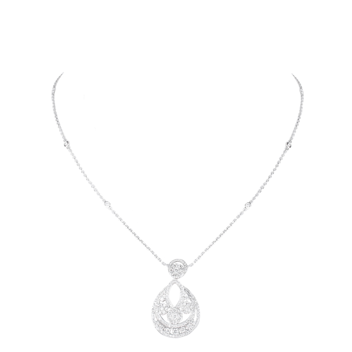 Diamond and 14K Pendant Necklace