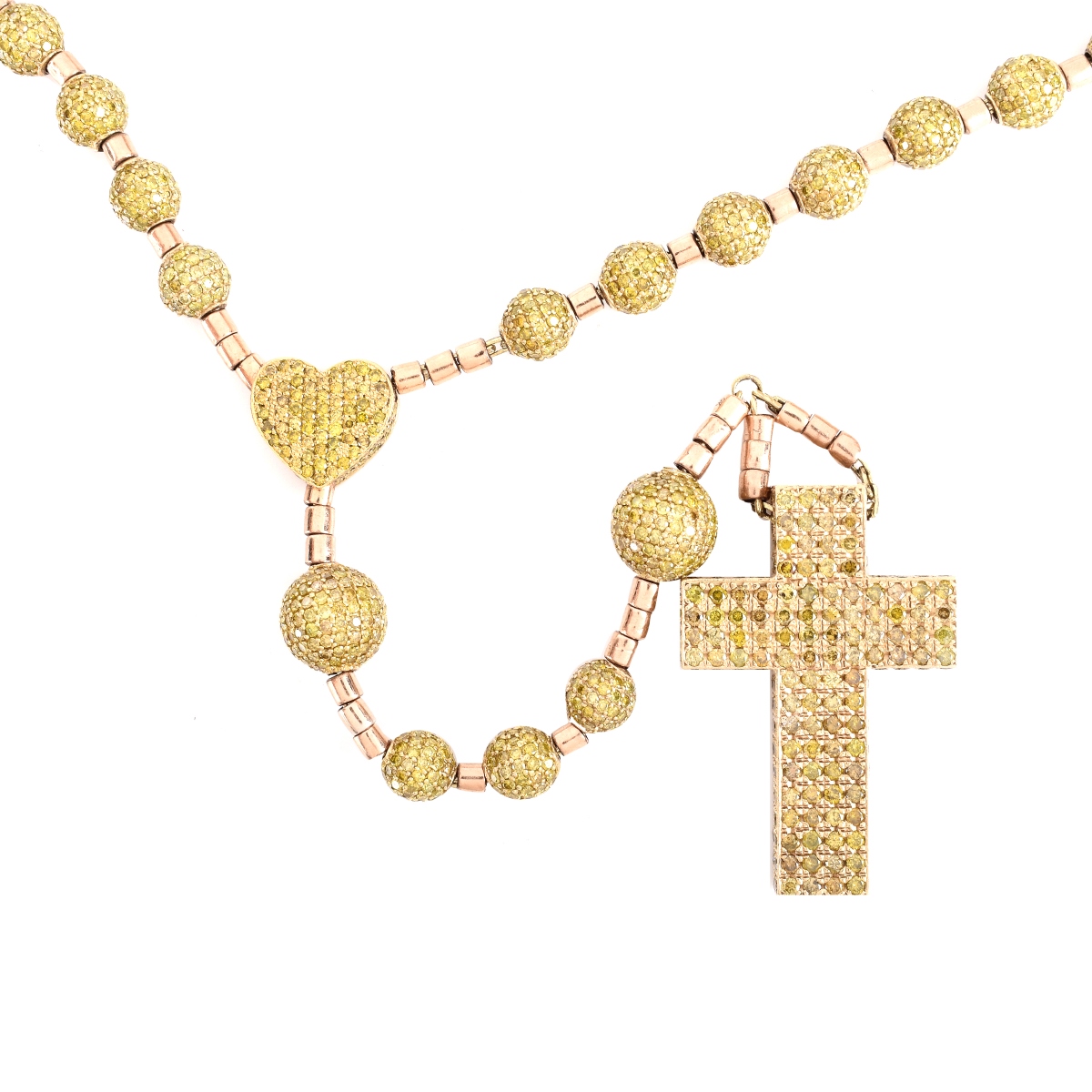 Vintage Diamond and 14K Rosary