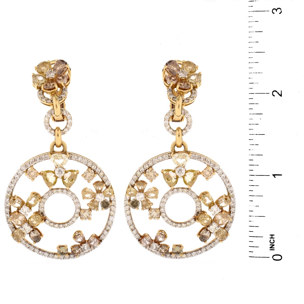 18.0ct TW Diamond and 18K Earrings