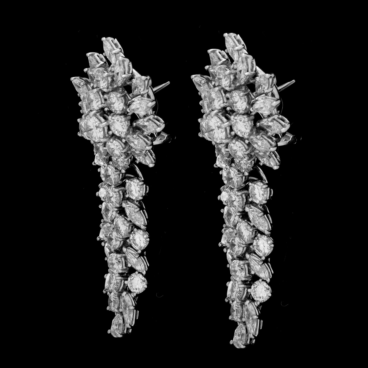 18.0ct TW Diamond and 18K Earrings