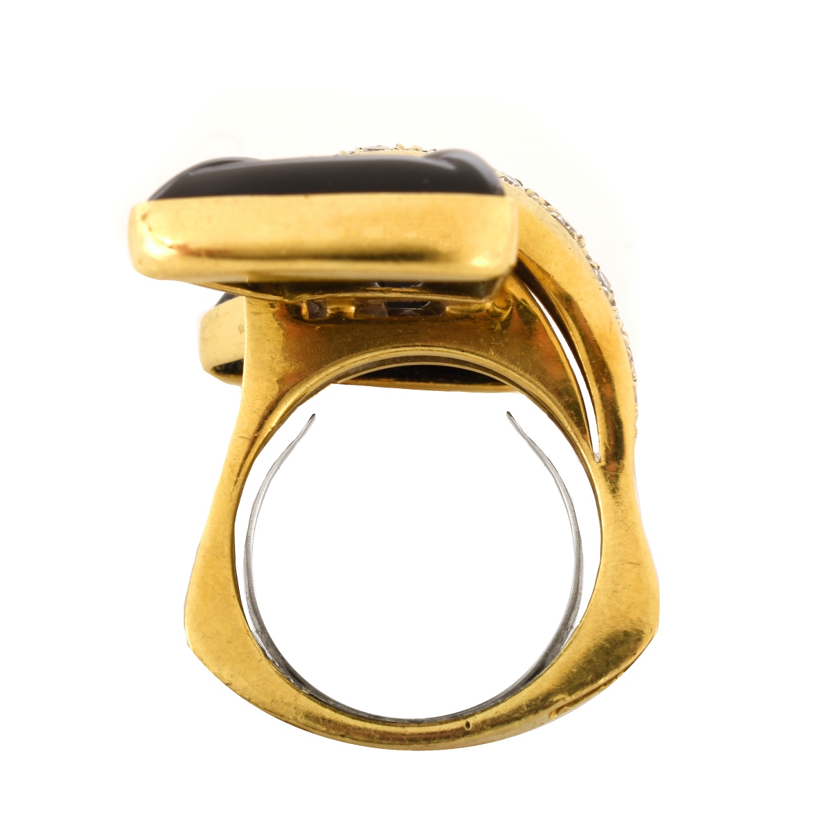 Vintage Diamond, Onyx and 14K Ring