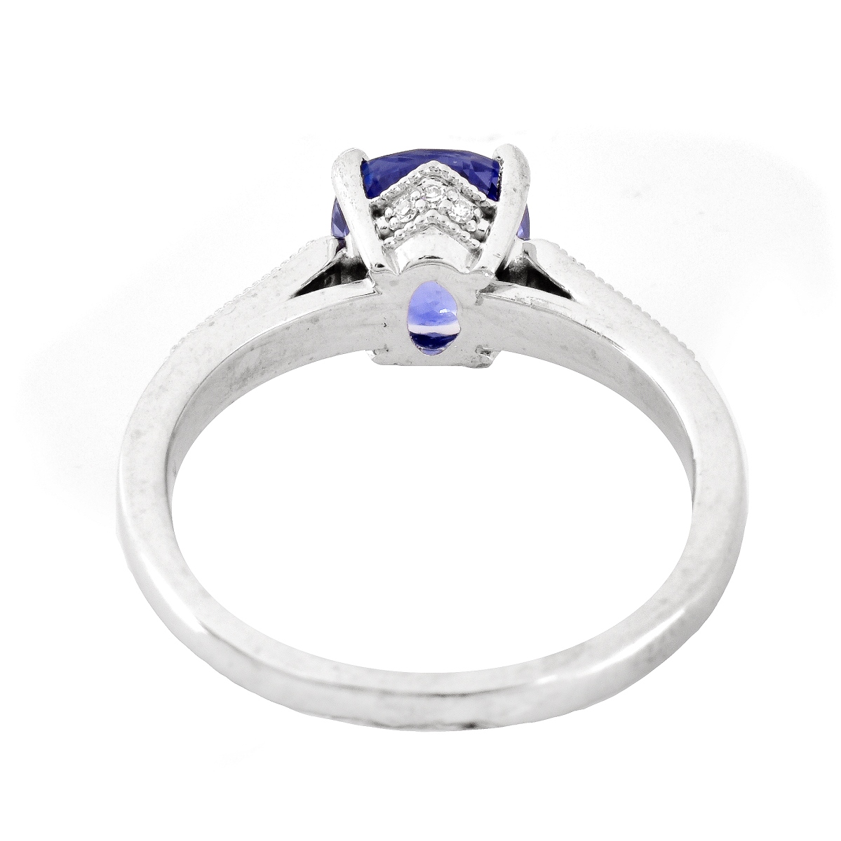 GIA 2.52ct. Sapphire, Diamond and 14K Gold Ring