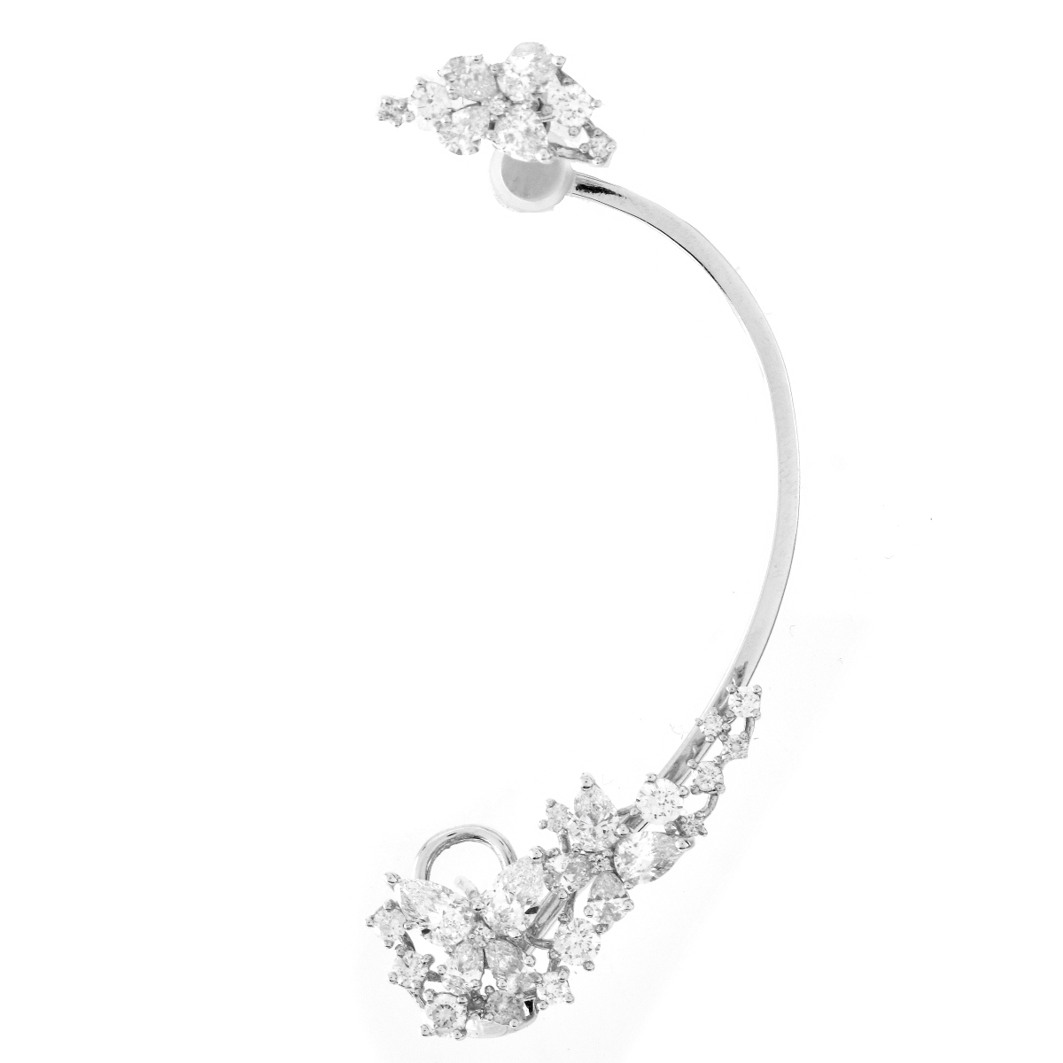 IGL 2.46ct TW Diamond and 18K Ear Cuff