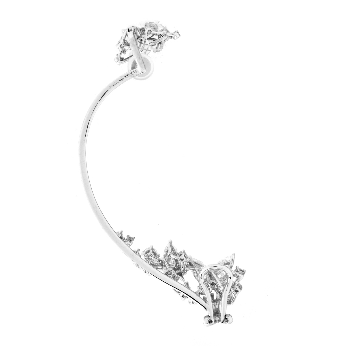 IGL 2.46ct TW Diamond and 18K Ear Cuff