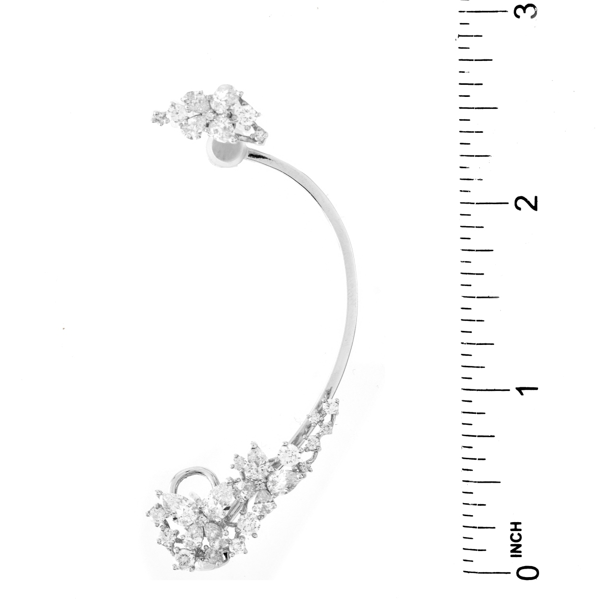 IGL 2.46ct TW Diamond and 18K Ear Cuff