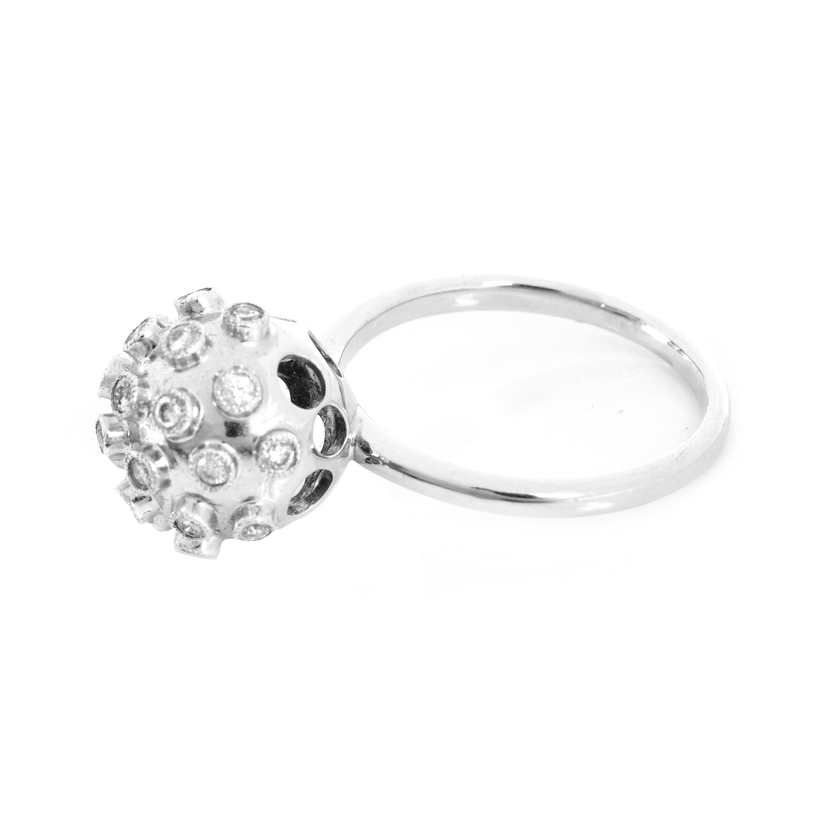 Diamond and 18K Ring