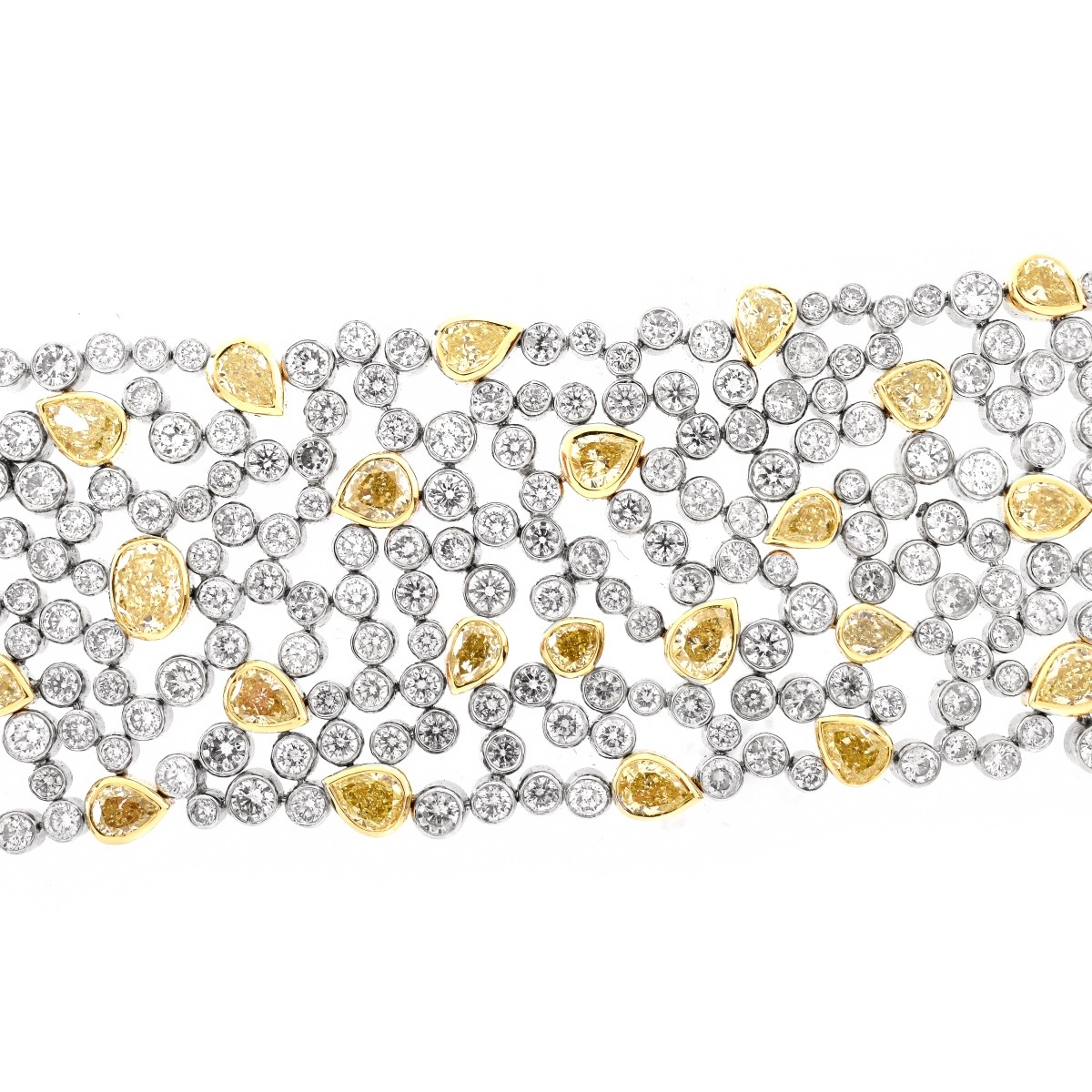 45.33ct TW Diamond and Platinum Bracelet