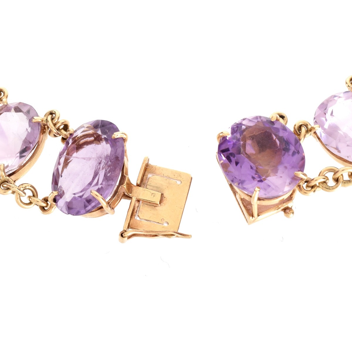 Approx. 300.00ct TW Amethyst and 14K Necklace