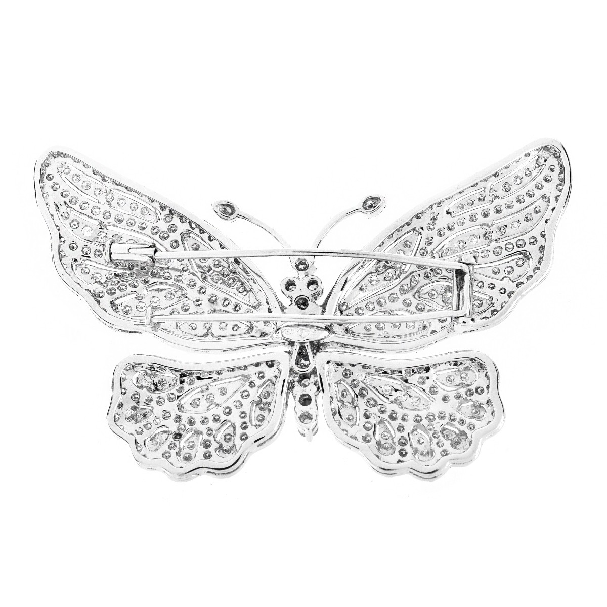 Vintage Diamond and 18K Butterfly Brooch