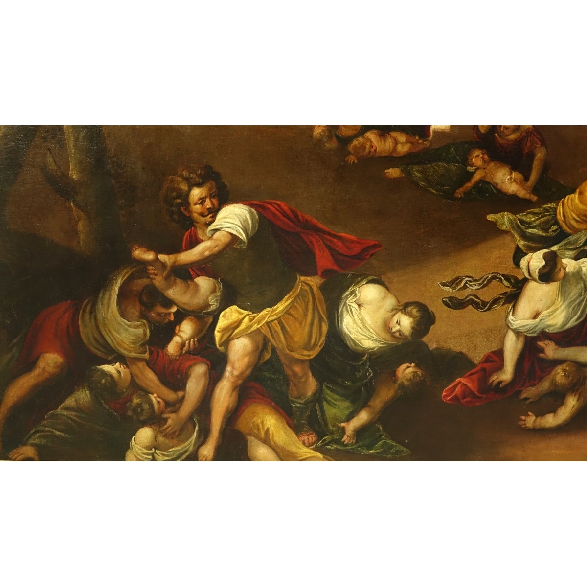 17th C. Old Master O/C Massacre Of The Innocents