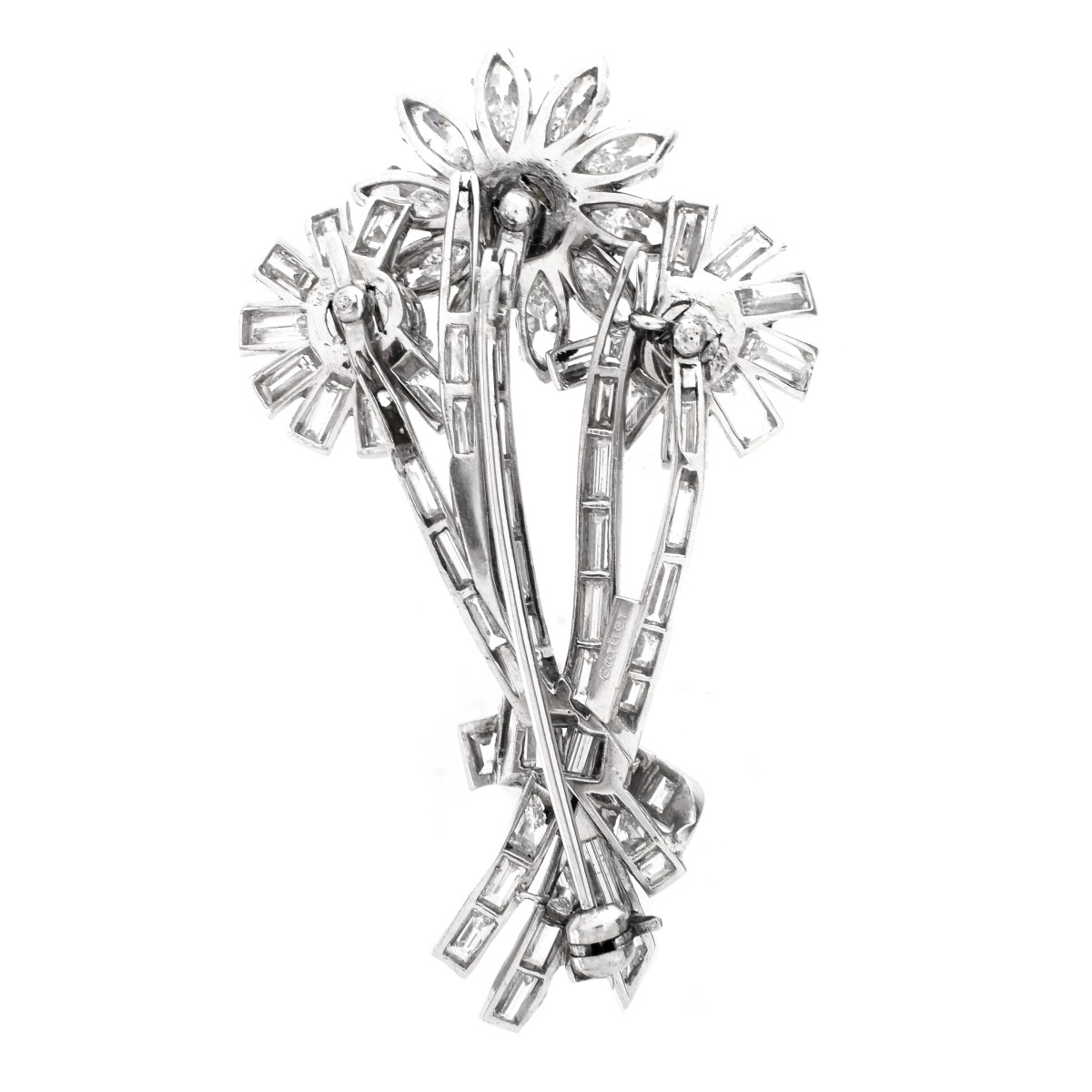 Vintage Cartier Diamond and Platinum Brooch