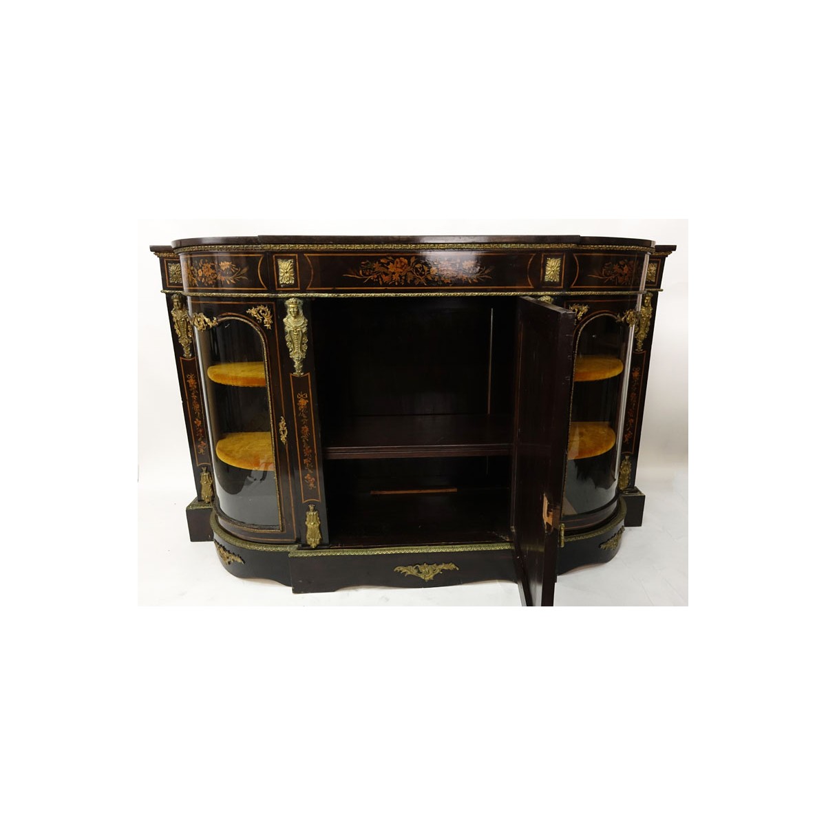 French Napoleon III Demi Lune Credenza