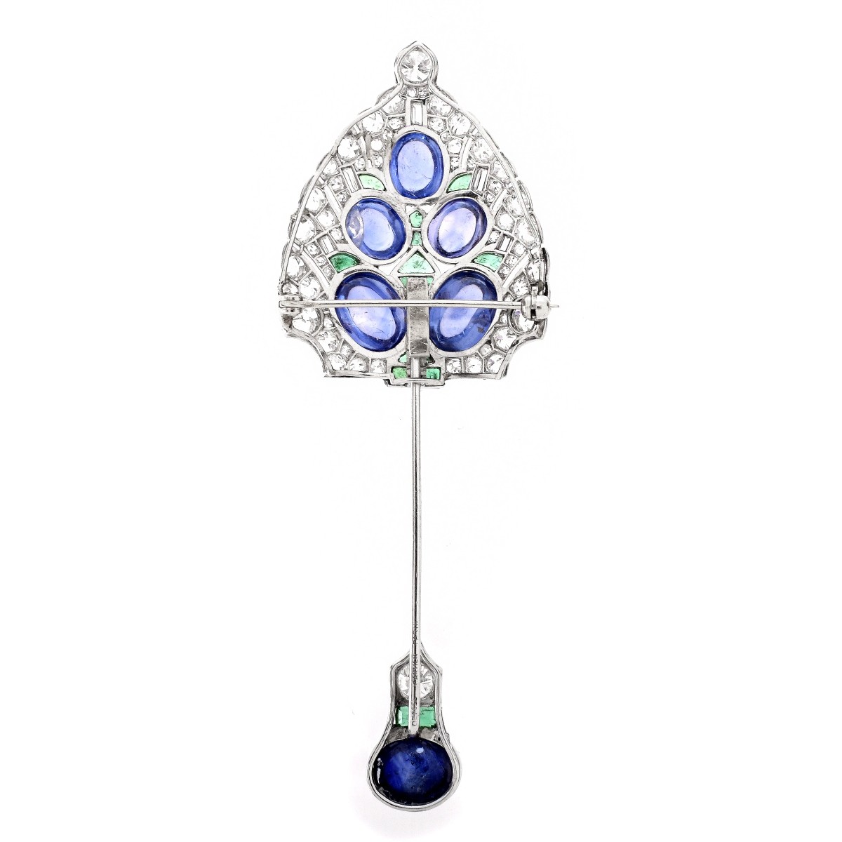 Cartier Art Deco Sapphire, Diamond Brooch