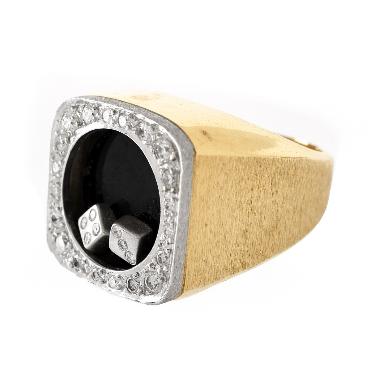 Man's Vintage Diamond and 14K Ring