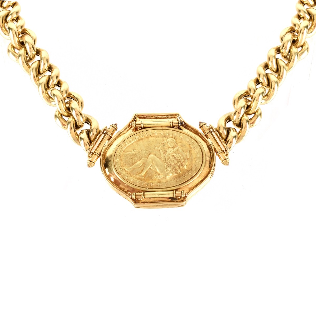 Vintage Italian 18K Pendant Necklace