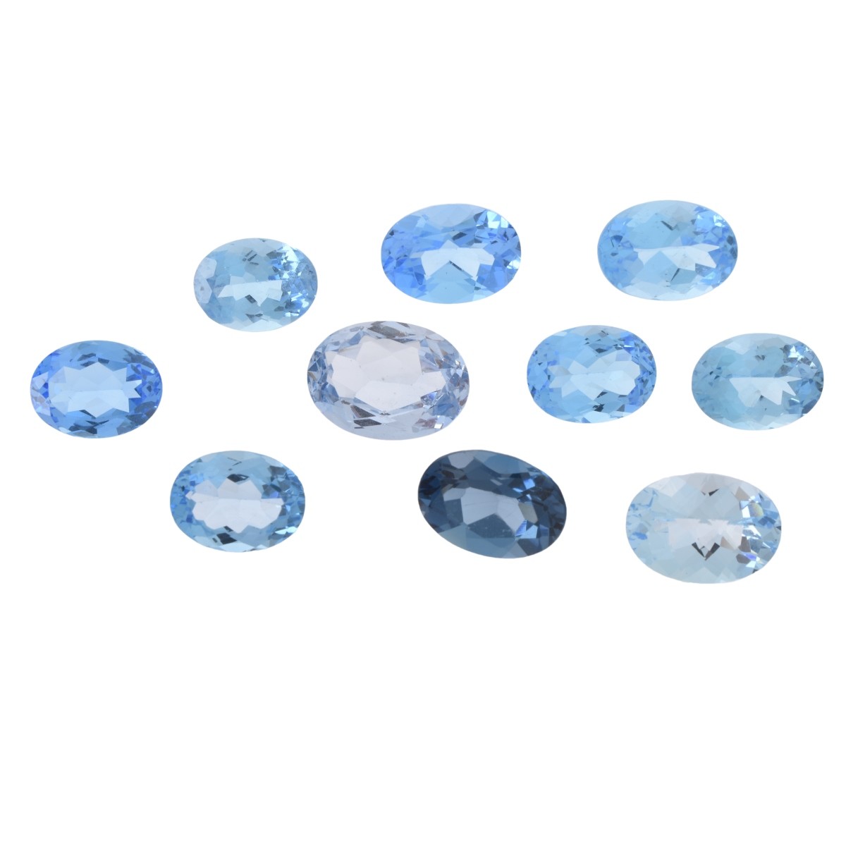 Ten London Blue Opal Stones
