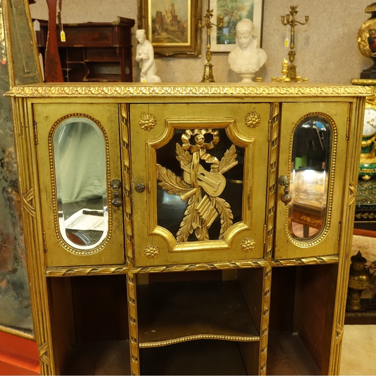 Louis XVI Style Giltwood Etagere