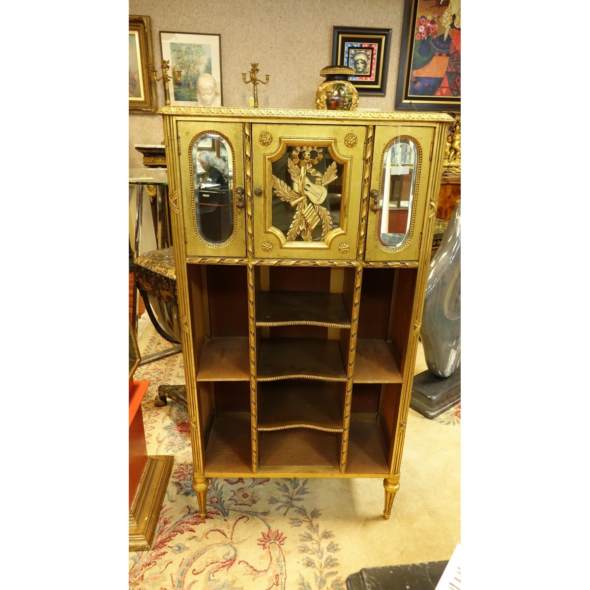 Louis XVI Style Giltwood Etagere