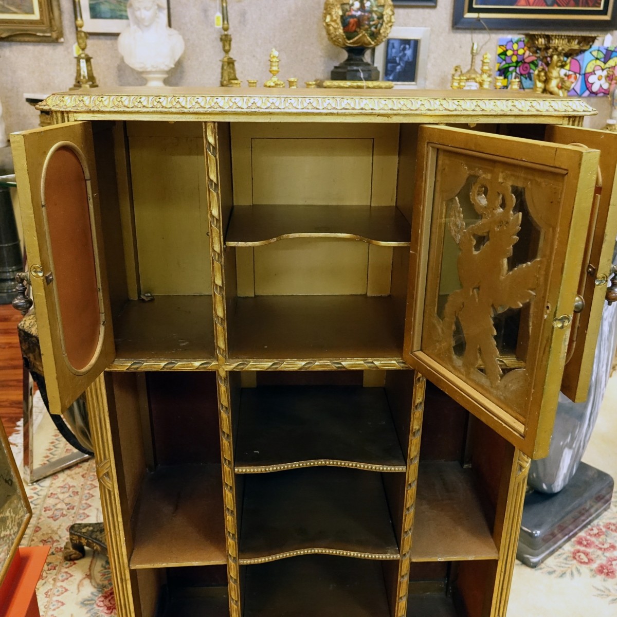 Louis XVI Style Giltwood Etagere